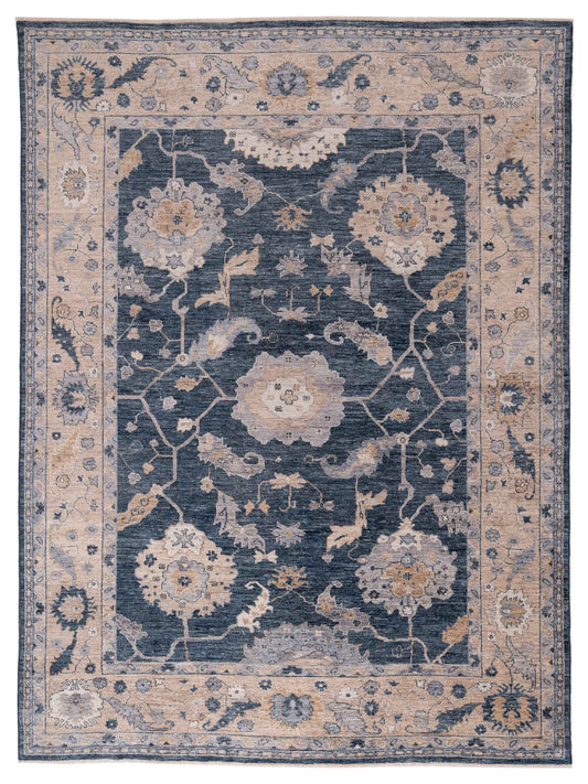 Anadol Angora Oushak  Blue Ivory Traditional