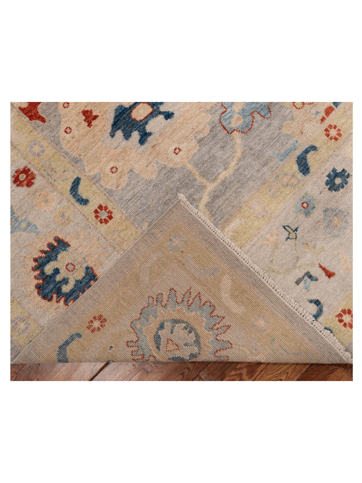 Anadol Oushak 154767 Gray Silver 8.10x12 Hand Knotted Rug