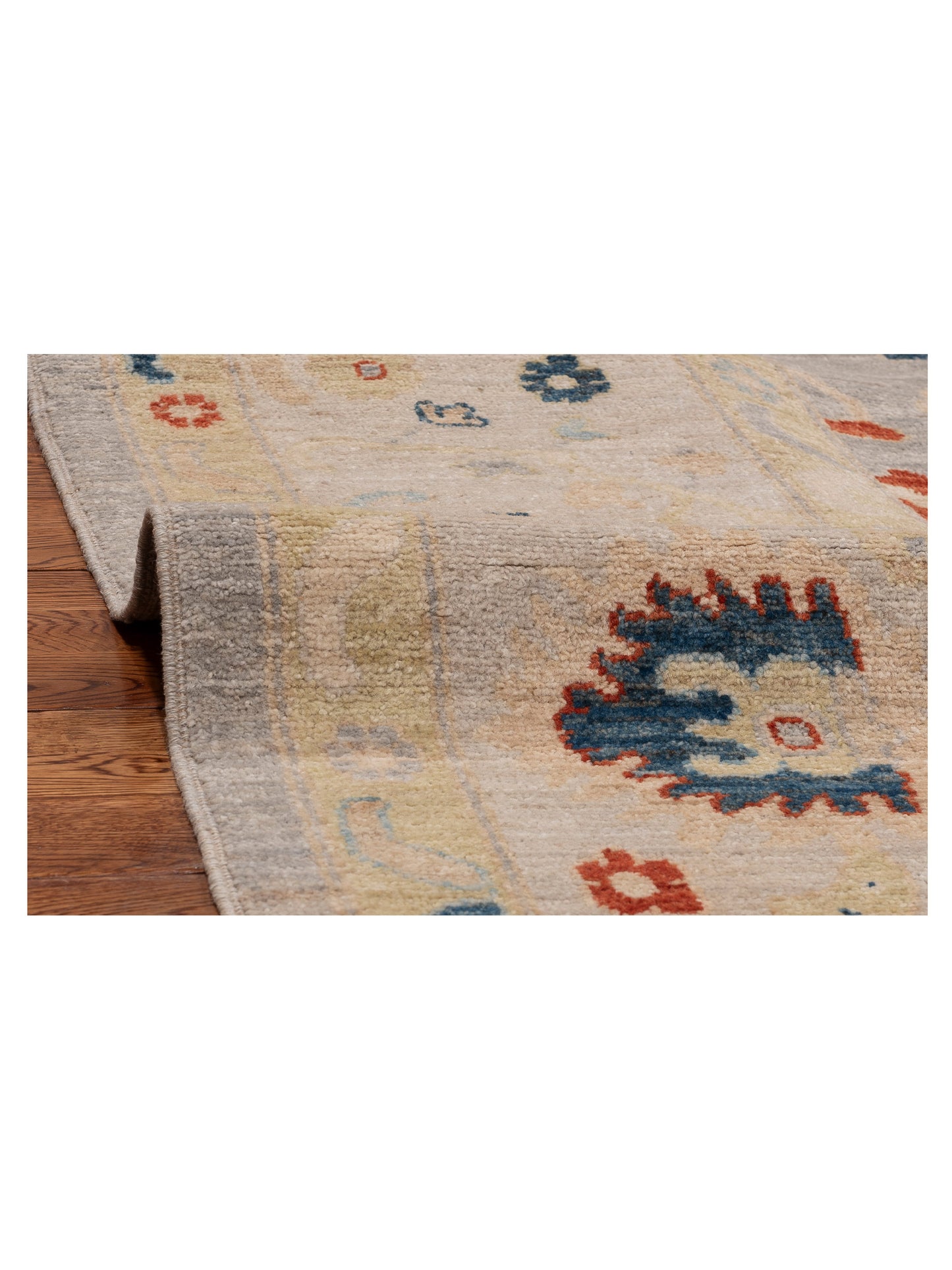 Anadol Oushak 154767 Gray Silver 8.10x12 Hand Knotted Rug