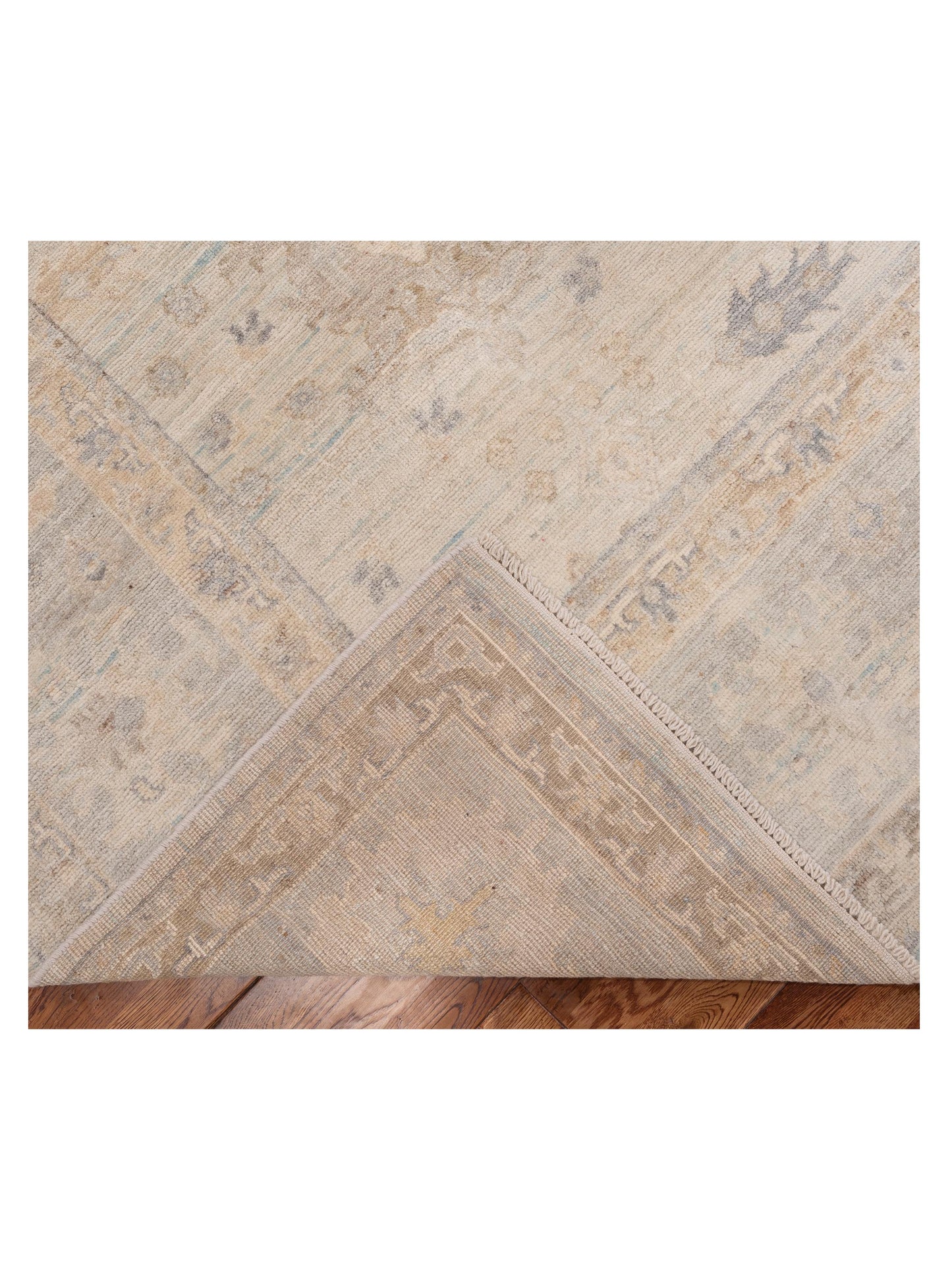 Anadol Oushak 154768 Silver Silver 9.1x11.10 Hand Knotted Rug