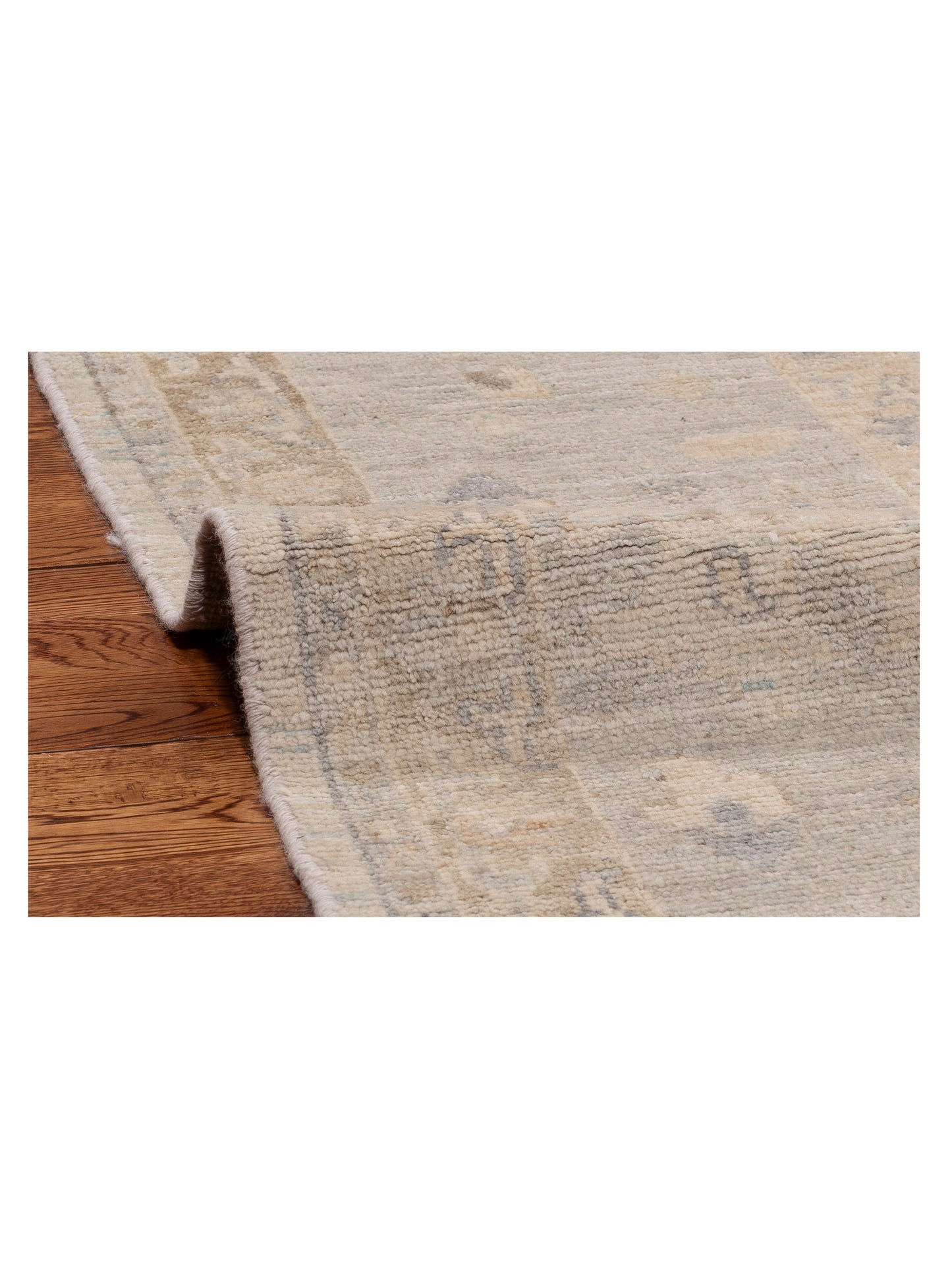 Anadol Oushak 154768 Silver Silver 9.1x11.10 Hand Knotted Rug