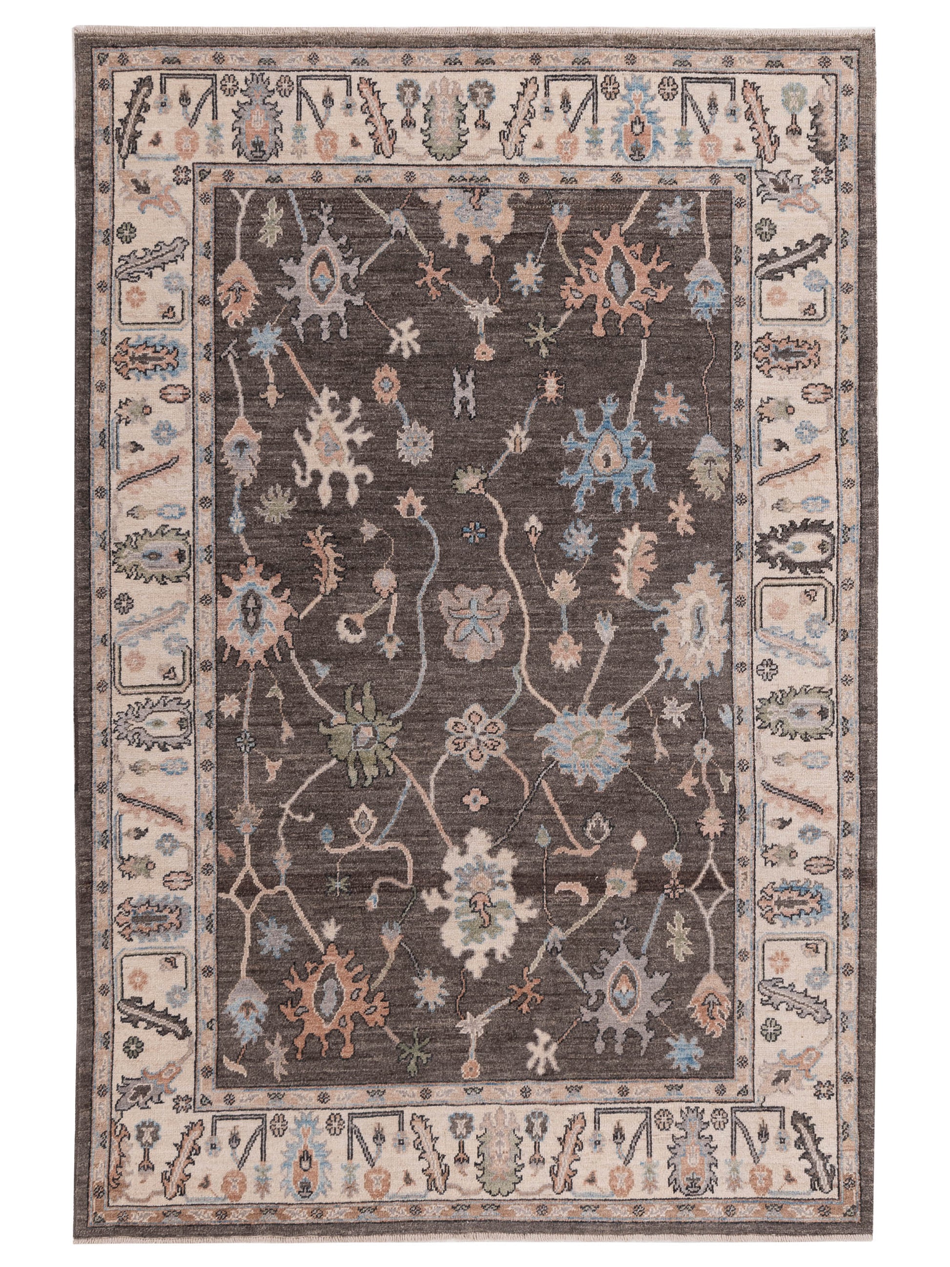 Pasha Anadol Oushak  Brown Ivory Traditional