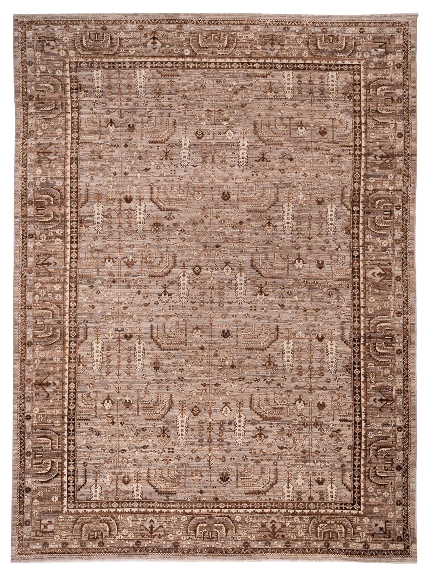 Pasha Anadol Oushak  Brown Brown Traditional