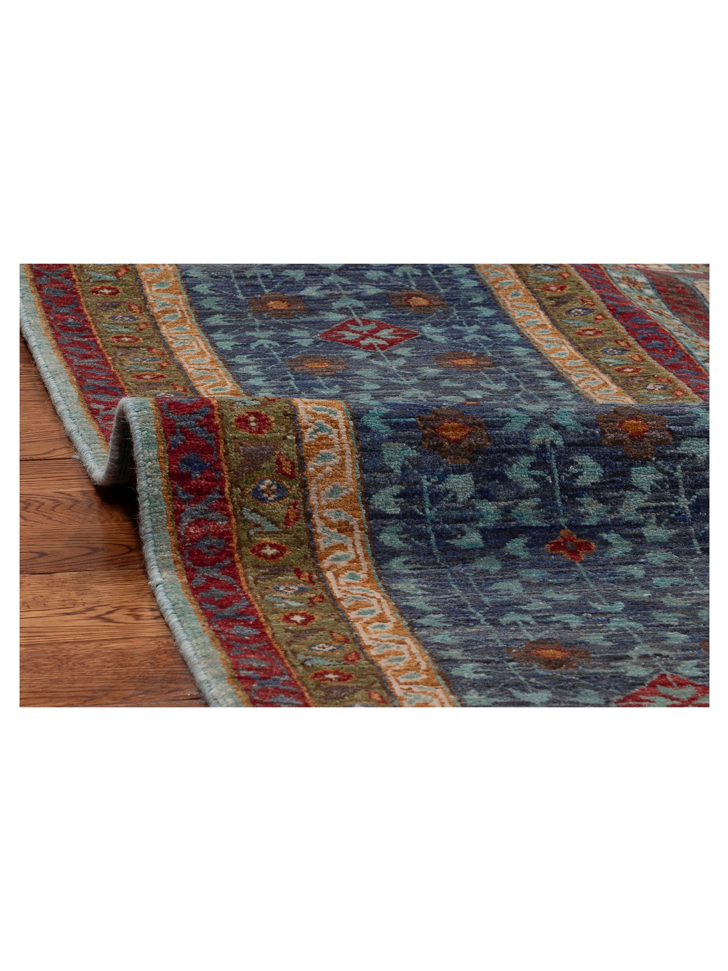 Super Mamluk 154780 Blue Charcoal 8.9x12 Hand Knotted Rug