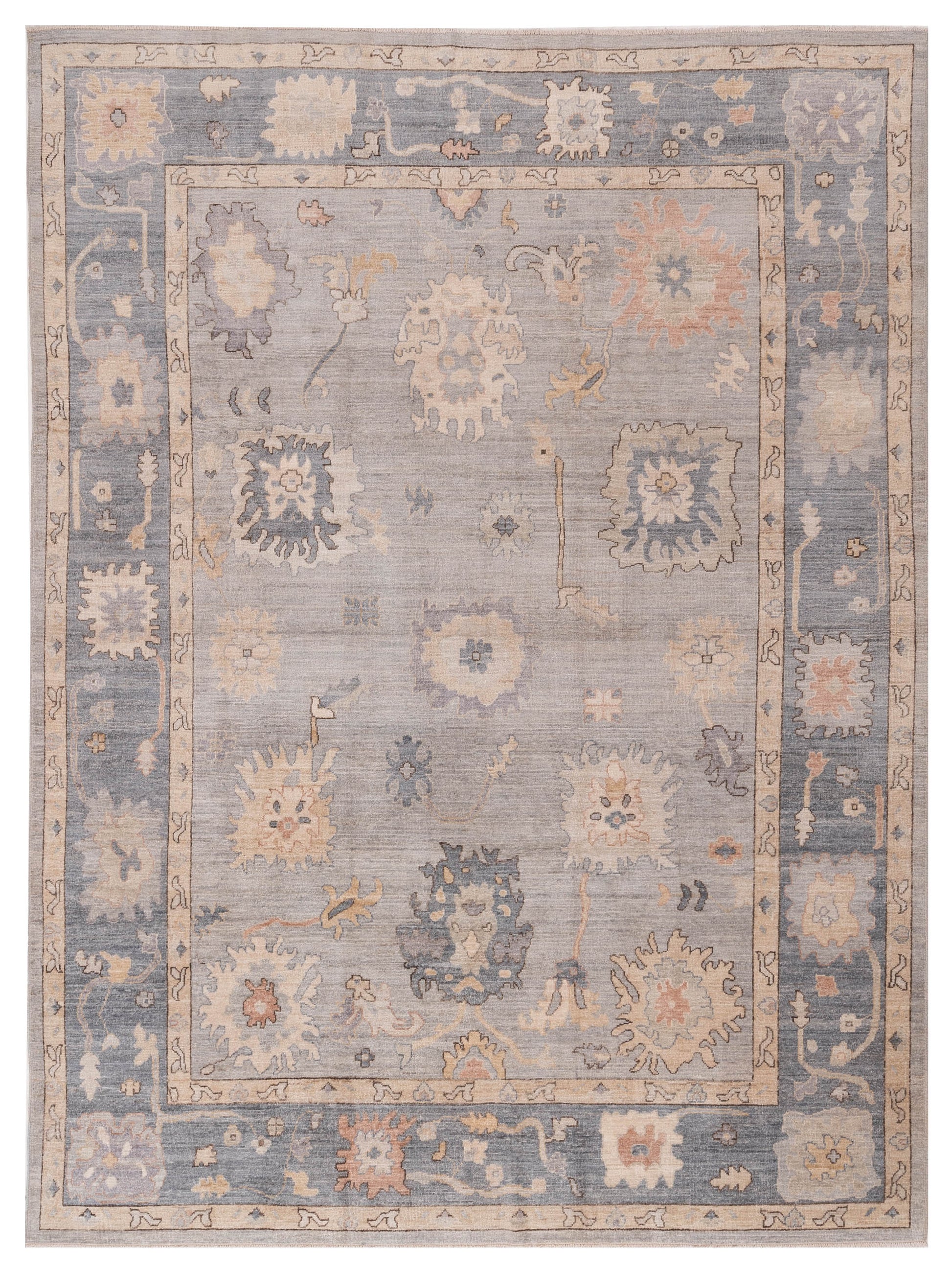 Pasha Anadol Oushak  Silver Gray Traditional