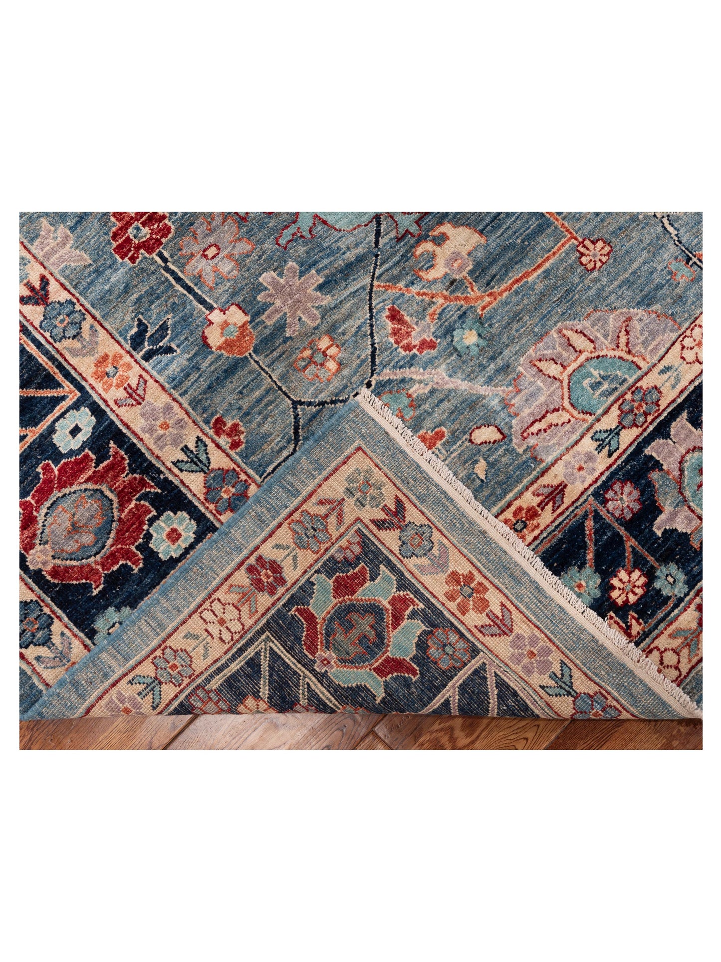 Anadol Oushak 154792 Blue Dark Blue 9.2x11.7 Hand Knotted Rug