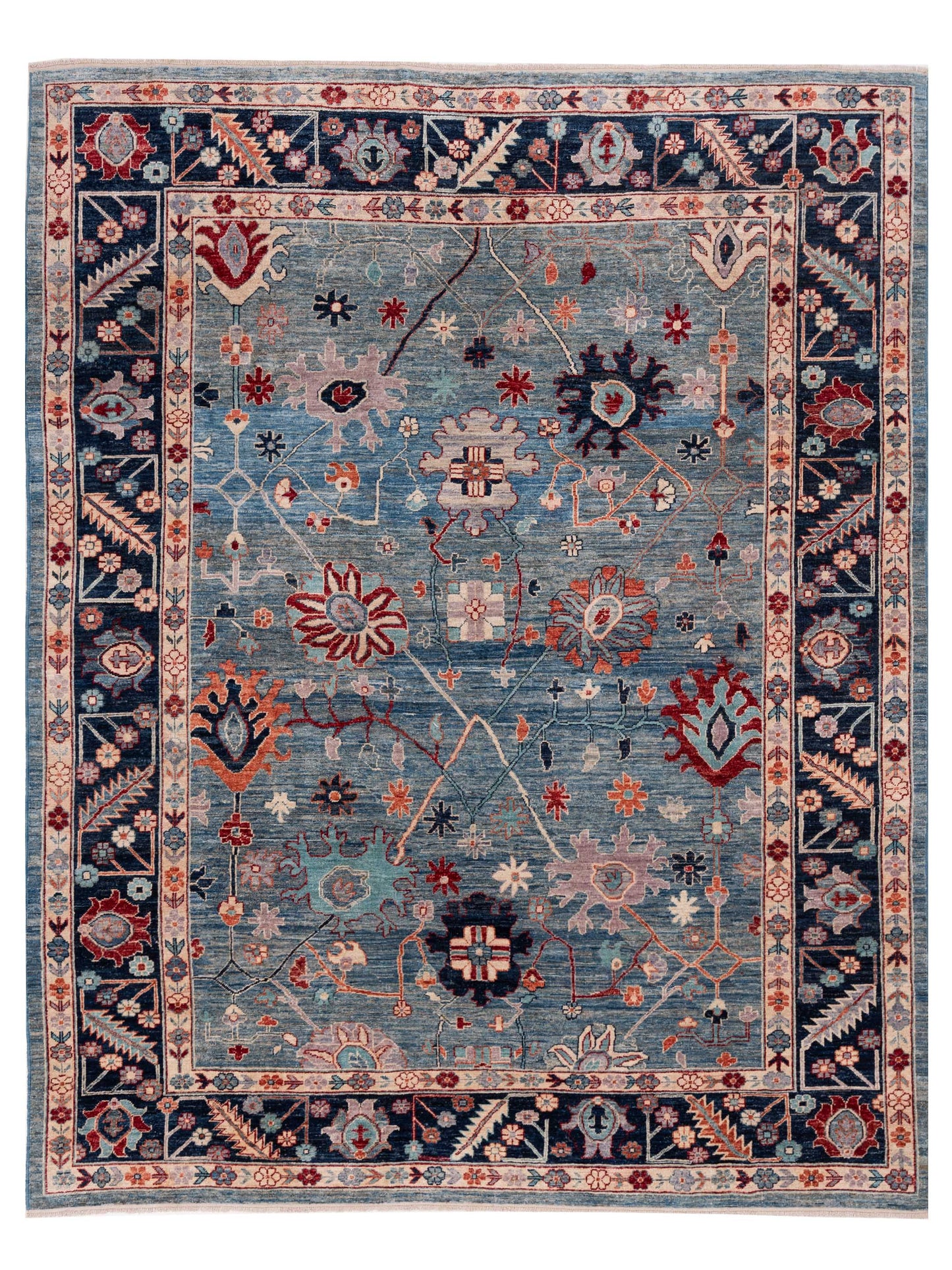 Pasha Anadol Oushak  Blue Dark Blue Traditional