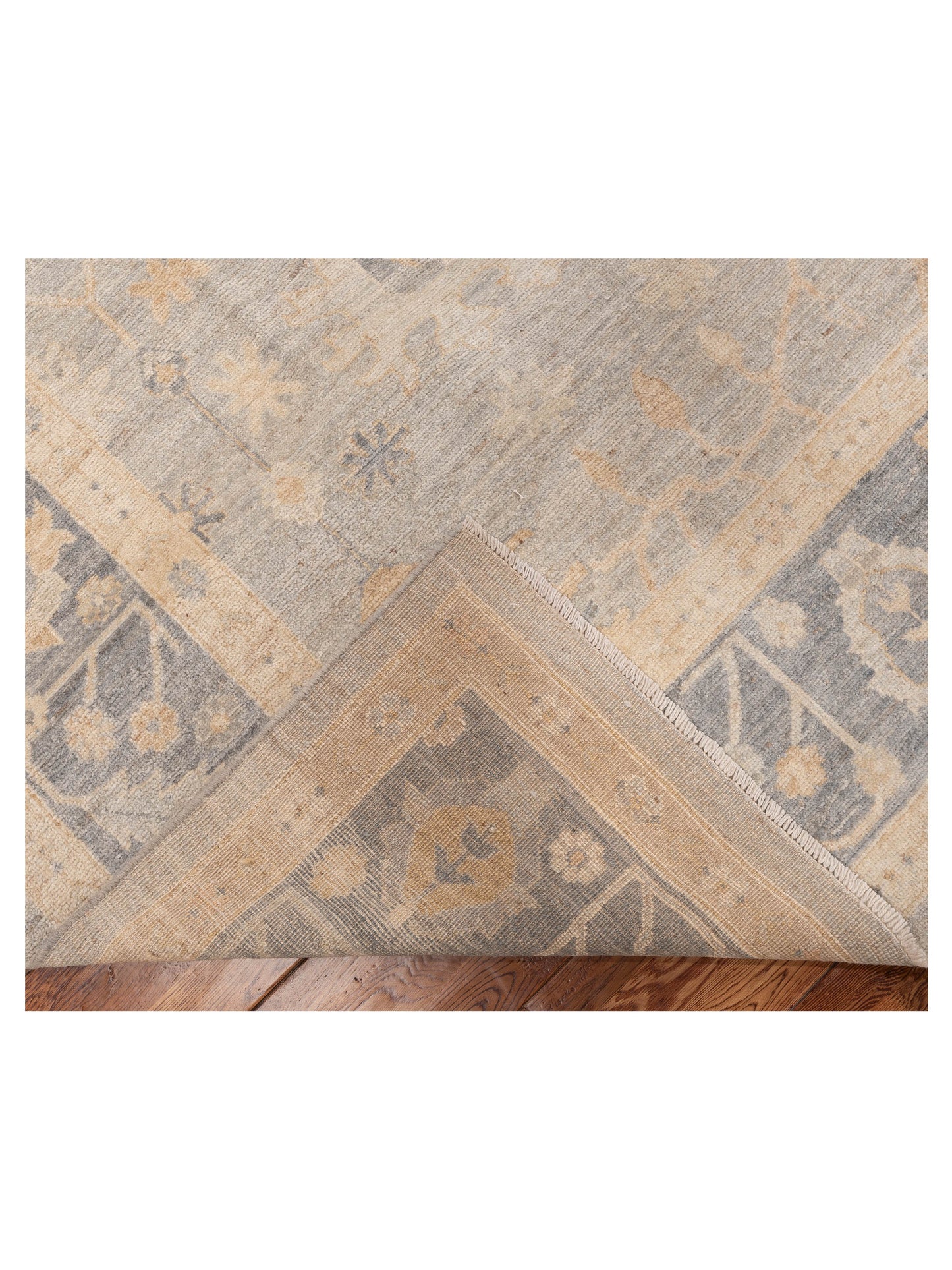 Anadol Oushak 154793 Silver Gray 9x11.10 Hand Knotted Rug