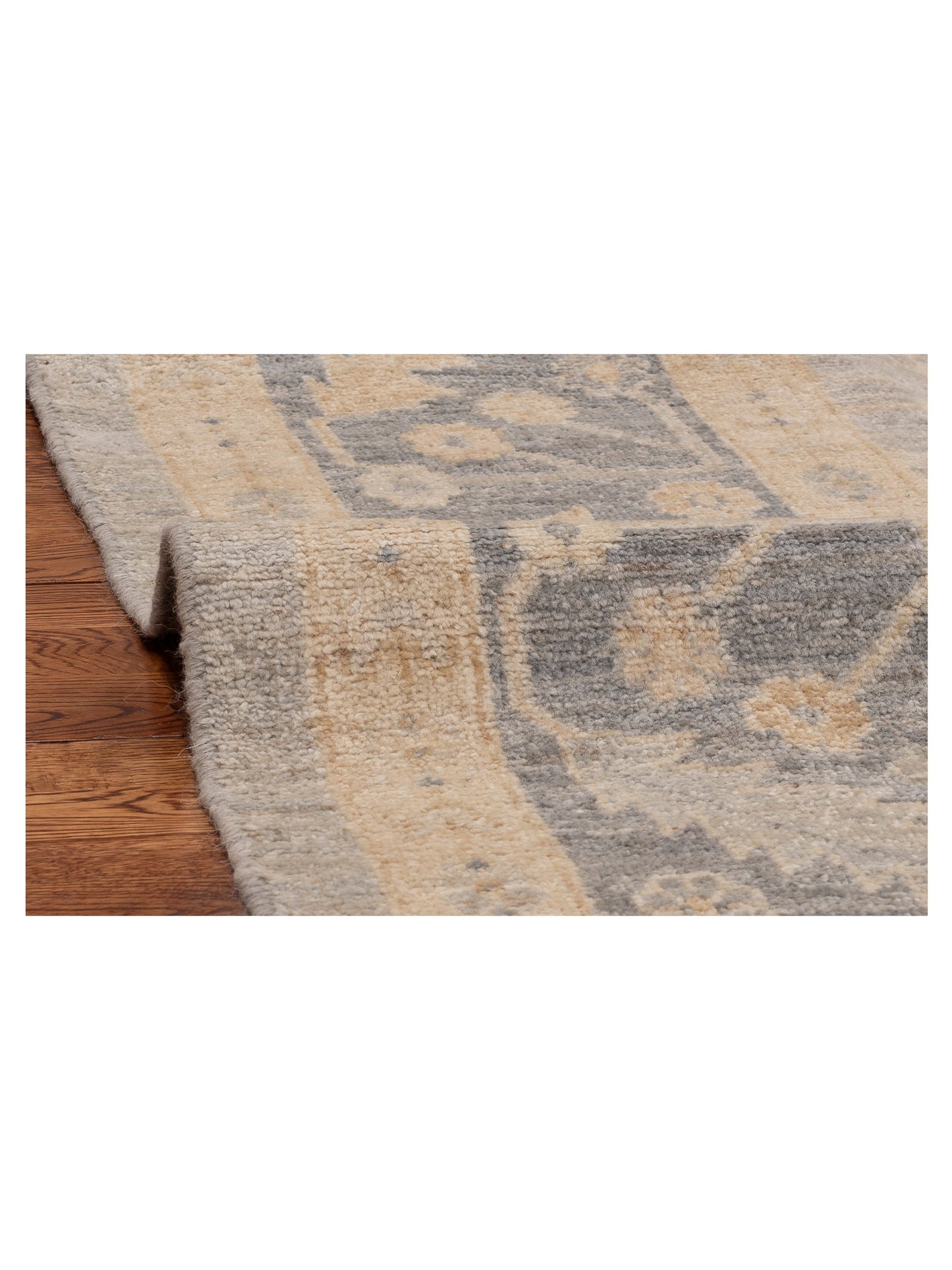 Anadol Oushak 154793 Silver Gray 9x11.10 Hand Knotted Rug