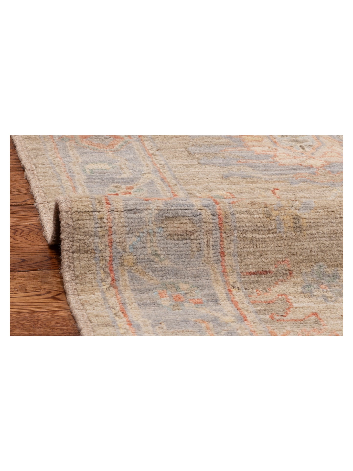 Anadol Oushak 154803 Brown Gray 2.9x17.8 Hand Knotted Rug