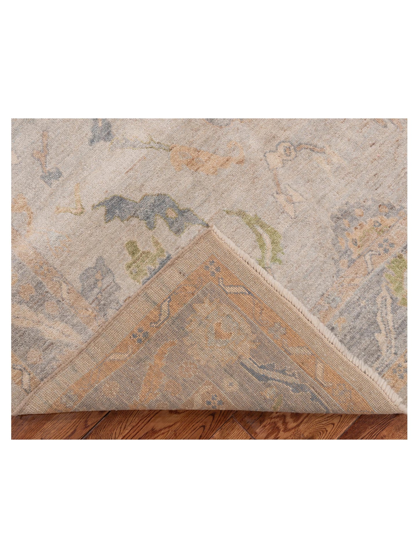 Anadol Oushak 154807 Silver Gray 5.11x8.9 Hand Knotted Rug