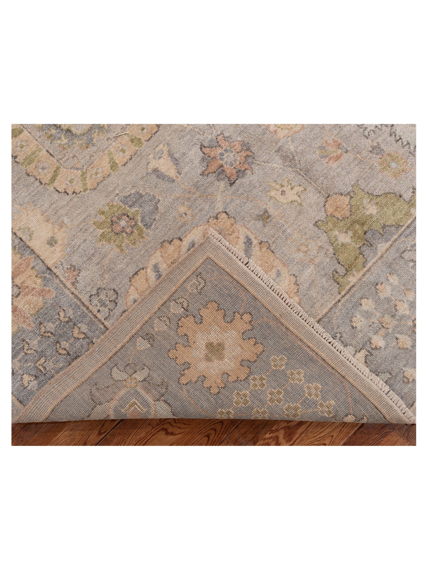 Anadol Oushak 154808 Gray Gray 6.2x8.10 Hand Knotted Rug