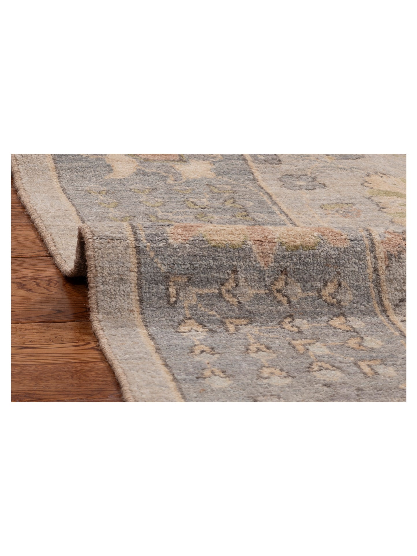 Anadol Oushak 154808 Gray Gray 6.2x8.10 Hand Knotted Rug