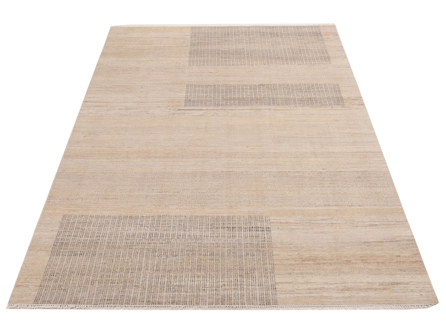 Aurore 154823 Beige Gray 8.10x12.1 Hand Knotted Rug