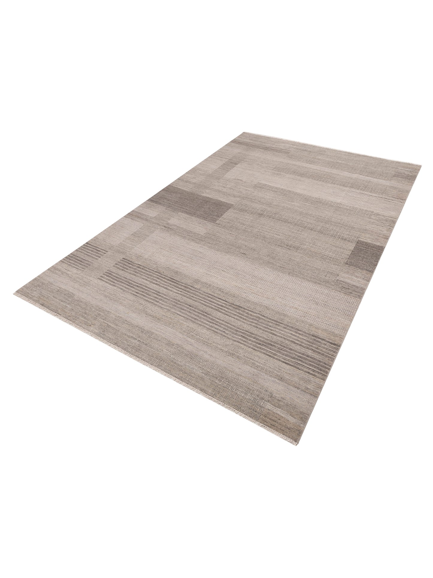 Aurore 154825 Gray Beige 9.11x14.1 Hand Knotted Rug