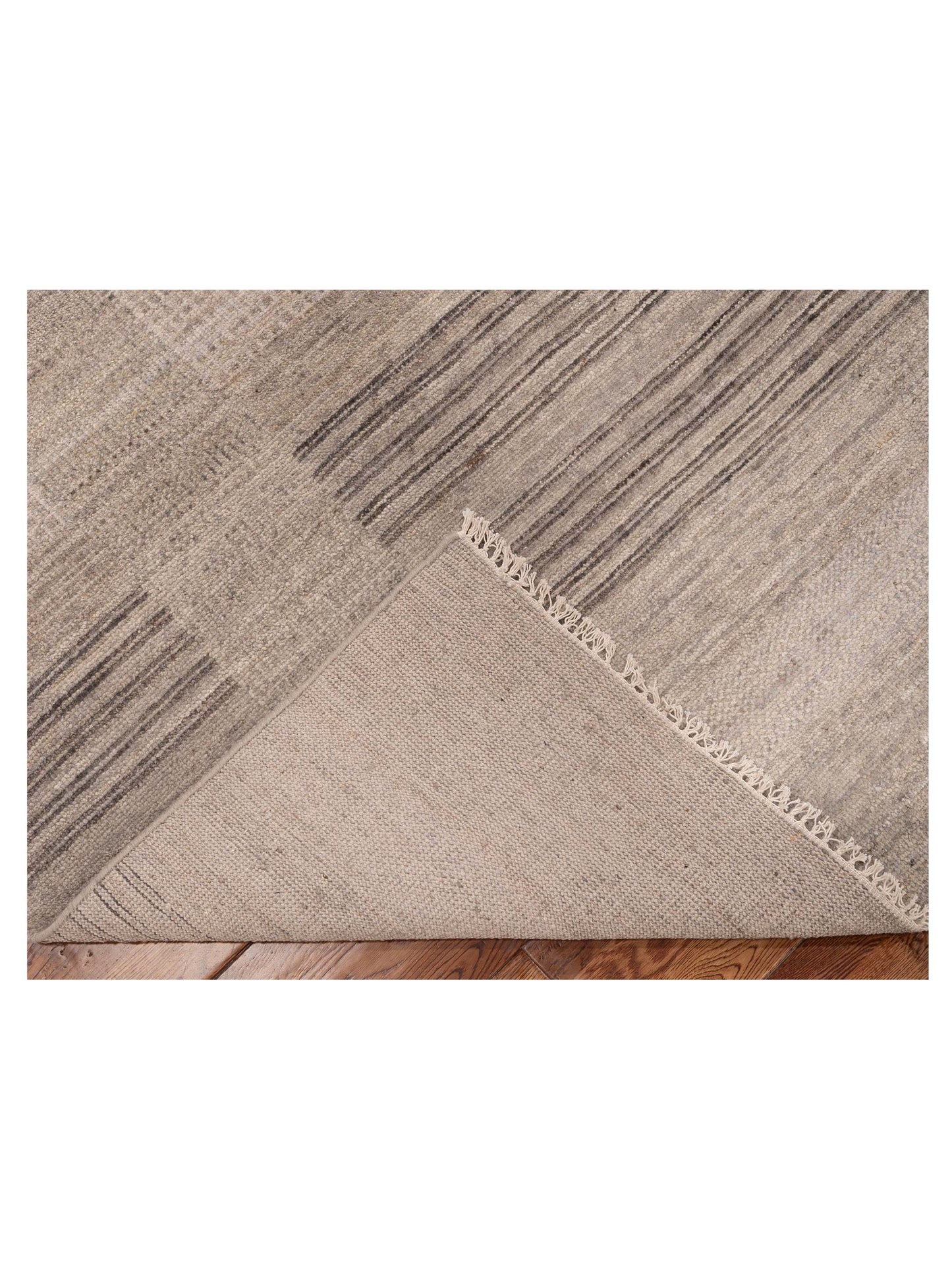 Aurore 154825 Gray Beige 9.11x14.1 Hand Knotted Rug
