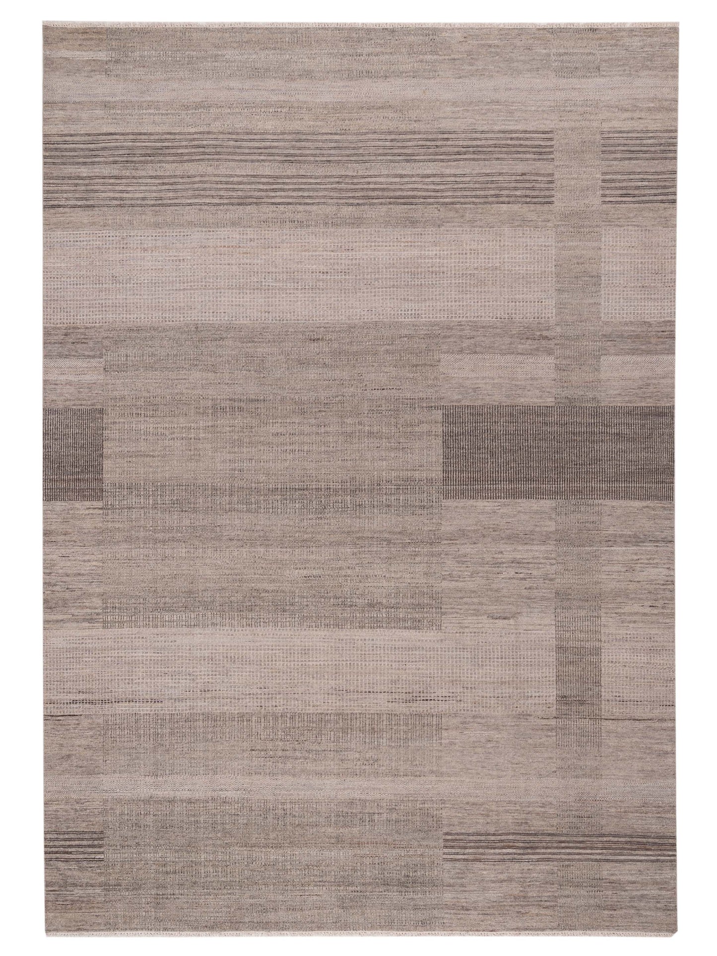 Aurore 154825 Gray Beige 9.11x14.1 Hand Knotted Rug