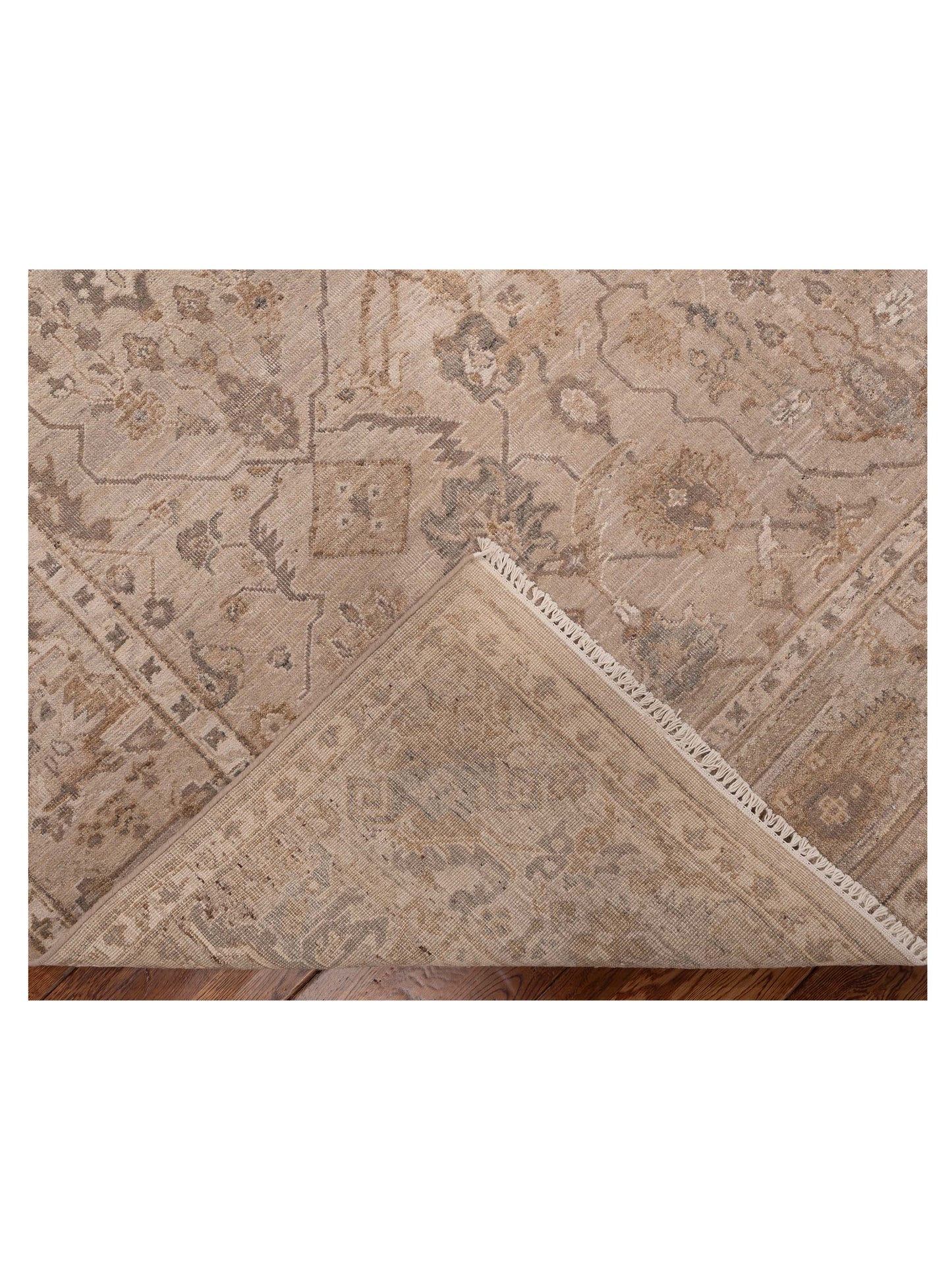 Vintage Revival 154841 Brown Brown 8.1x10.3 Hand Knotted Rug