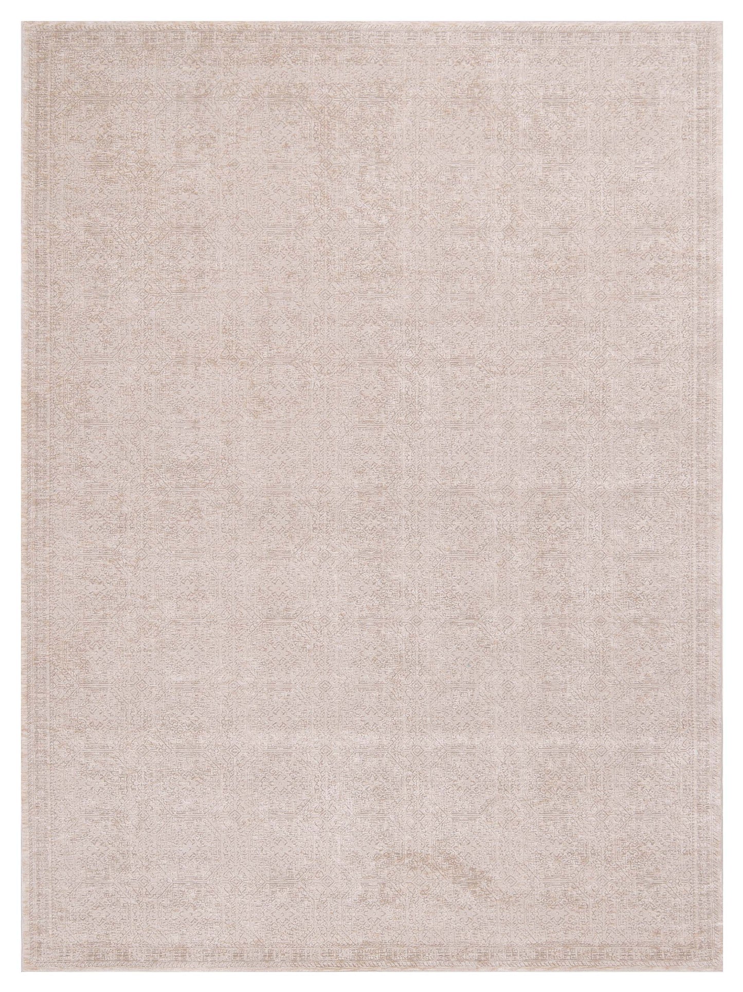 Bergamo Palermo155195 Beige Ivory Contemporary Hand Knotted Rug