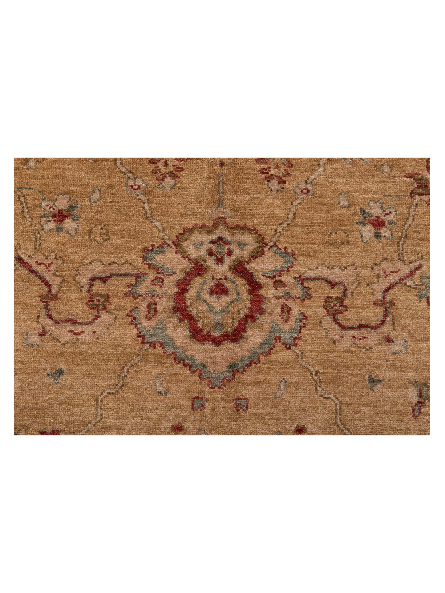 Elvan Alanur Gold Green 8.2x10.3 Hand Knotted Rug