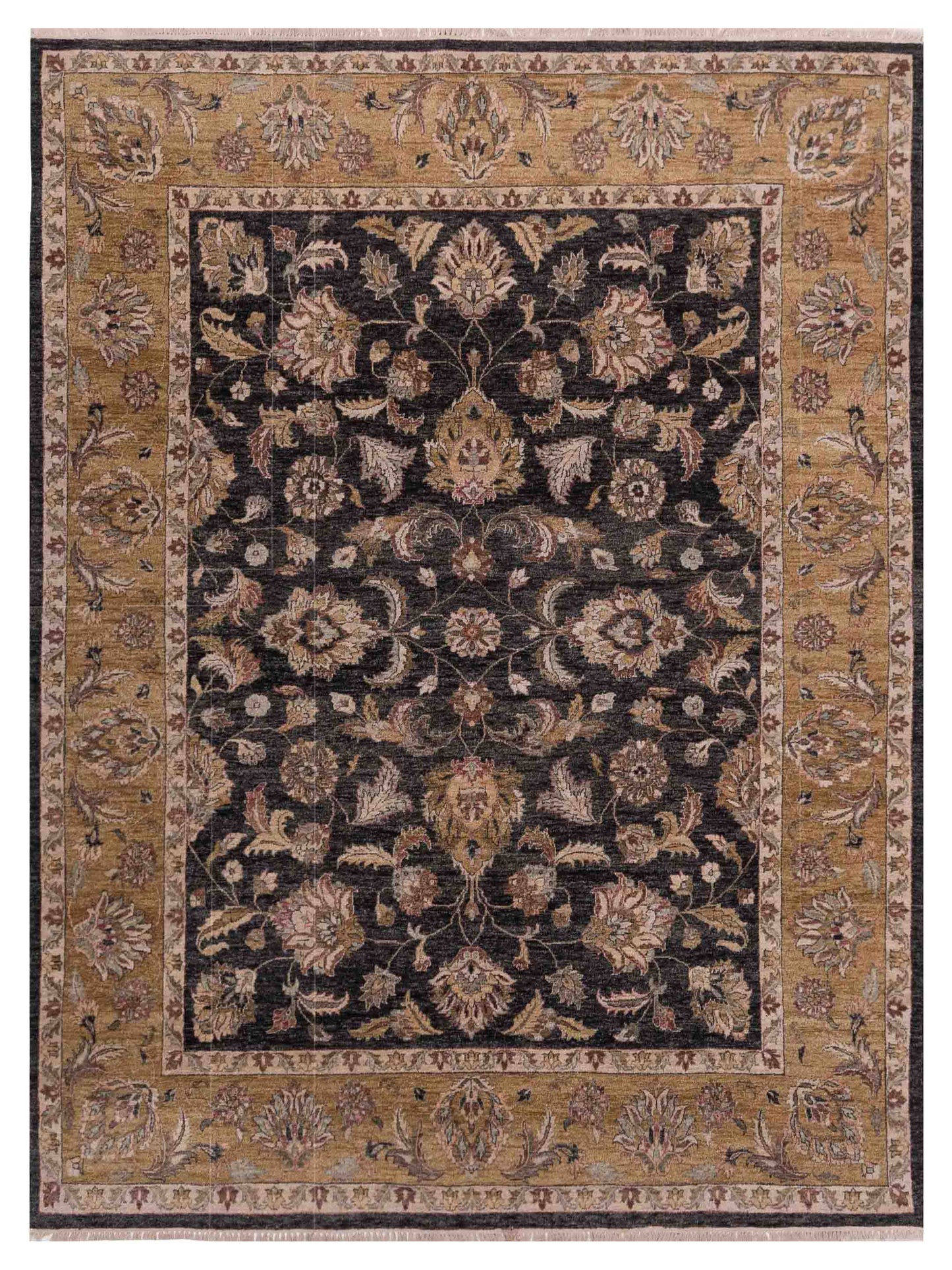 Rajpur Crown Charcoal Gold Traditional