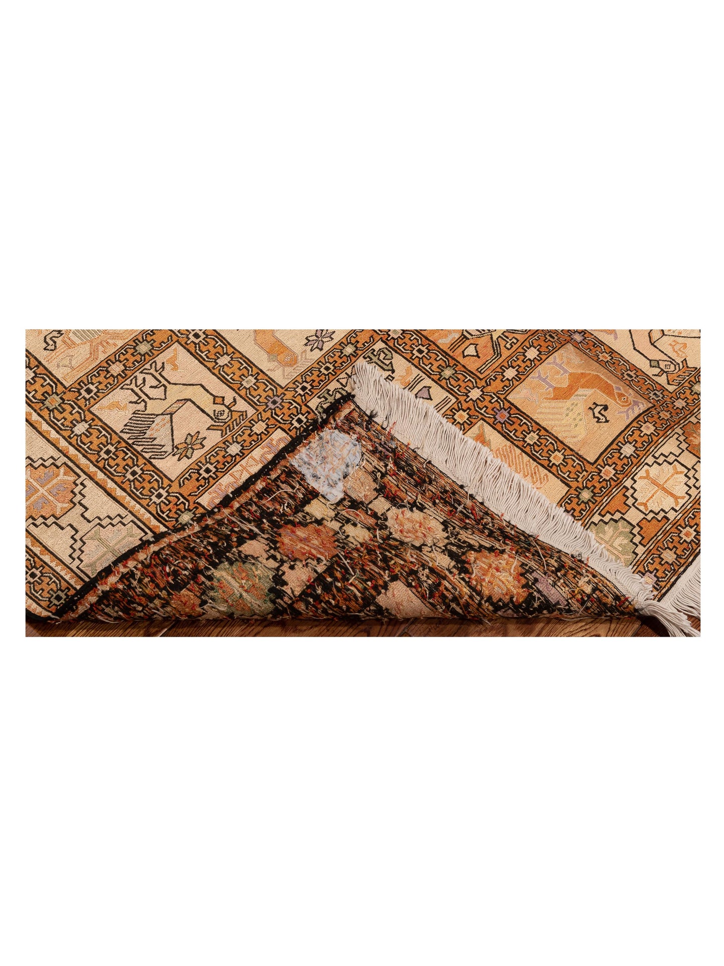 Silk Soumak 904221 Camel 3.11x6.6 Hand Woven Rug
