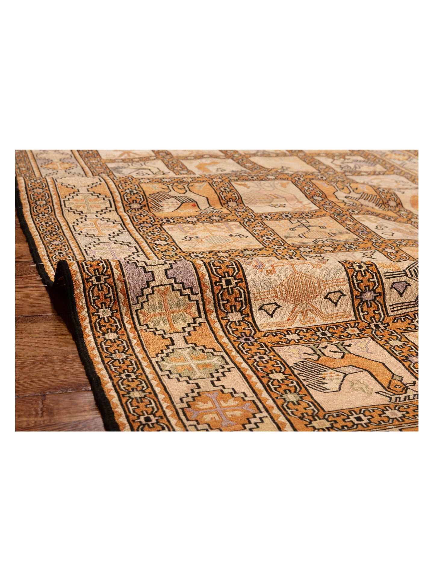 Silk Soumak 904221 Camel 3.11x6.6 Hand Woven Rug