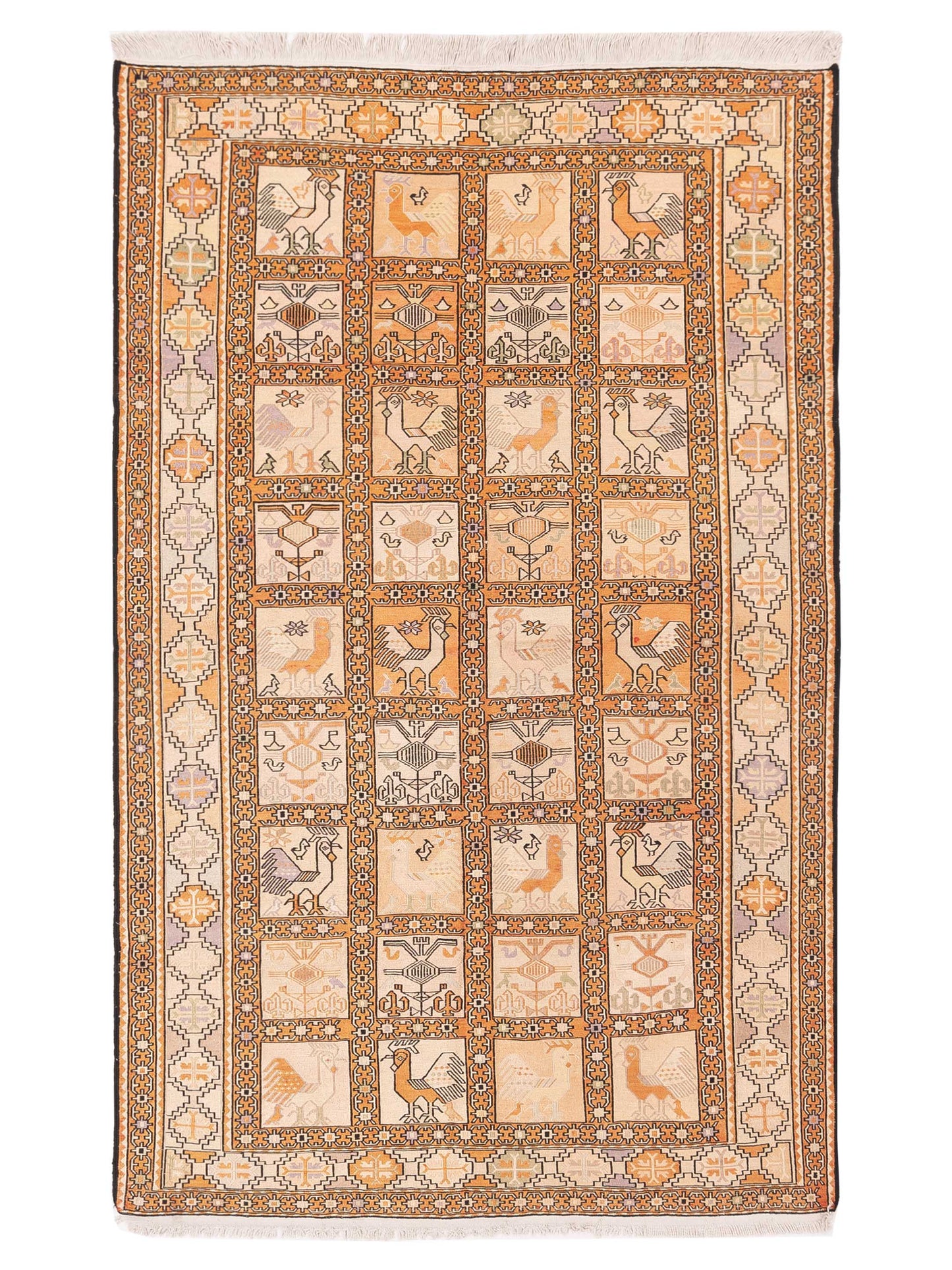Pasha Silk Soumak Camel Traditional