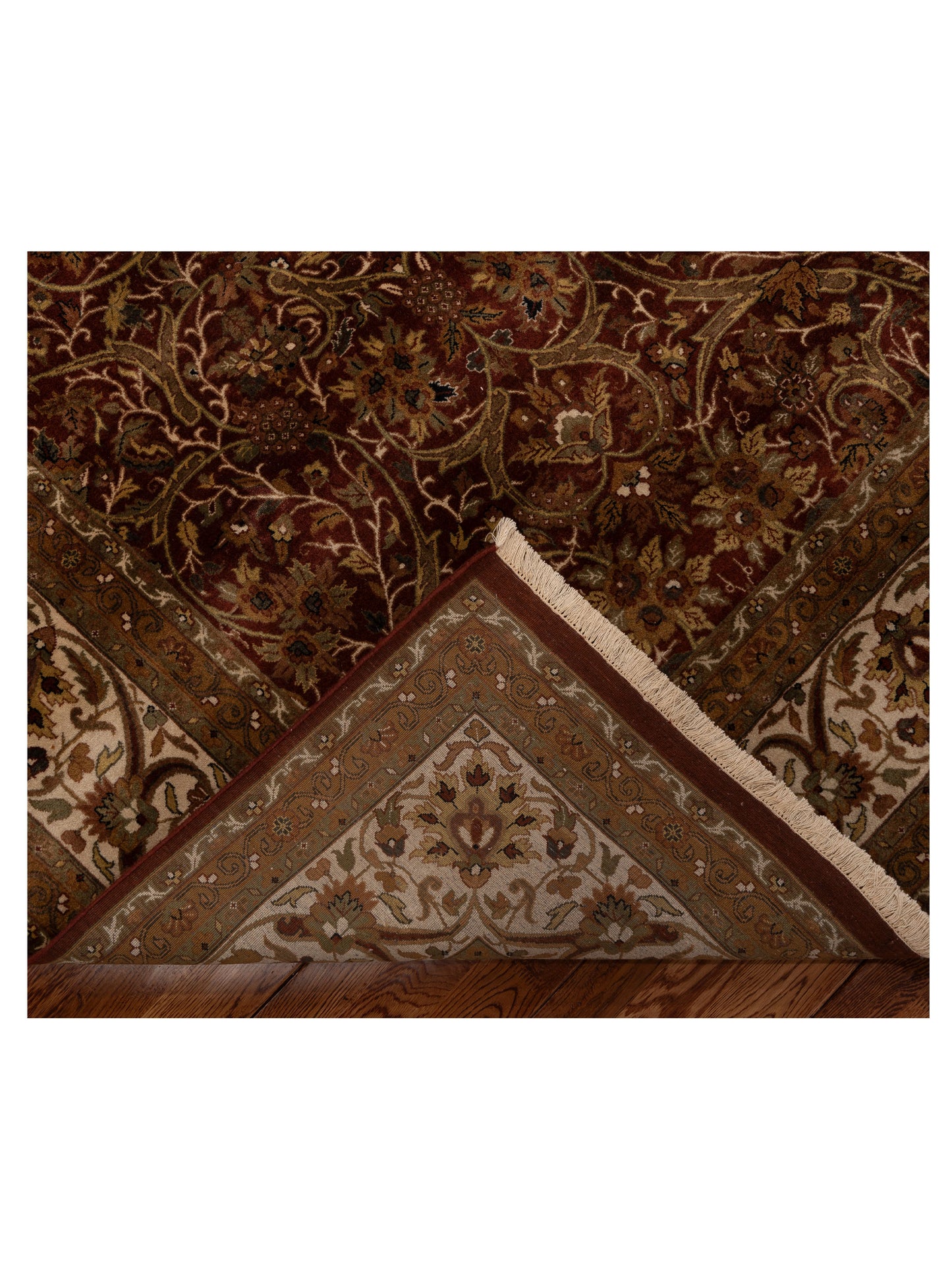Empire 999159 Brown Ivory 7.11x9.8 Hand Knotted Rug
