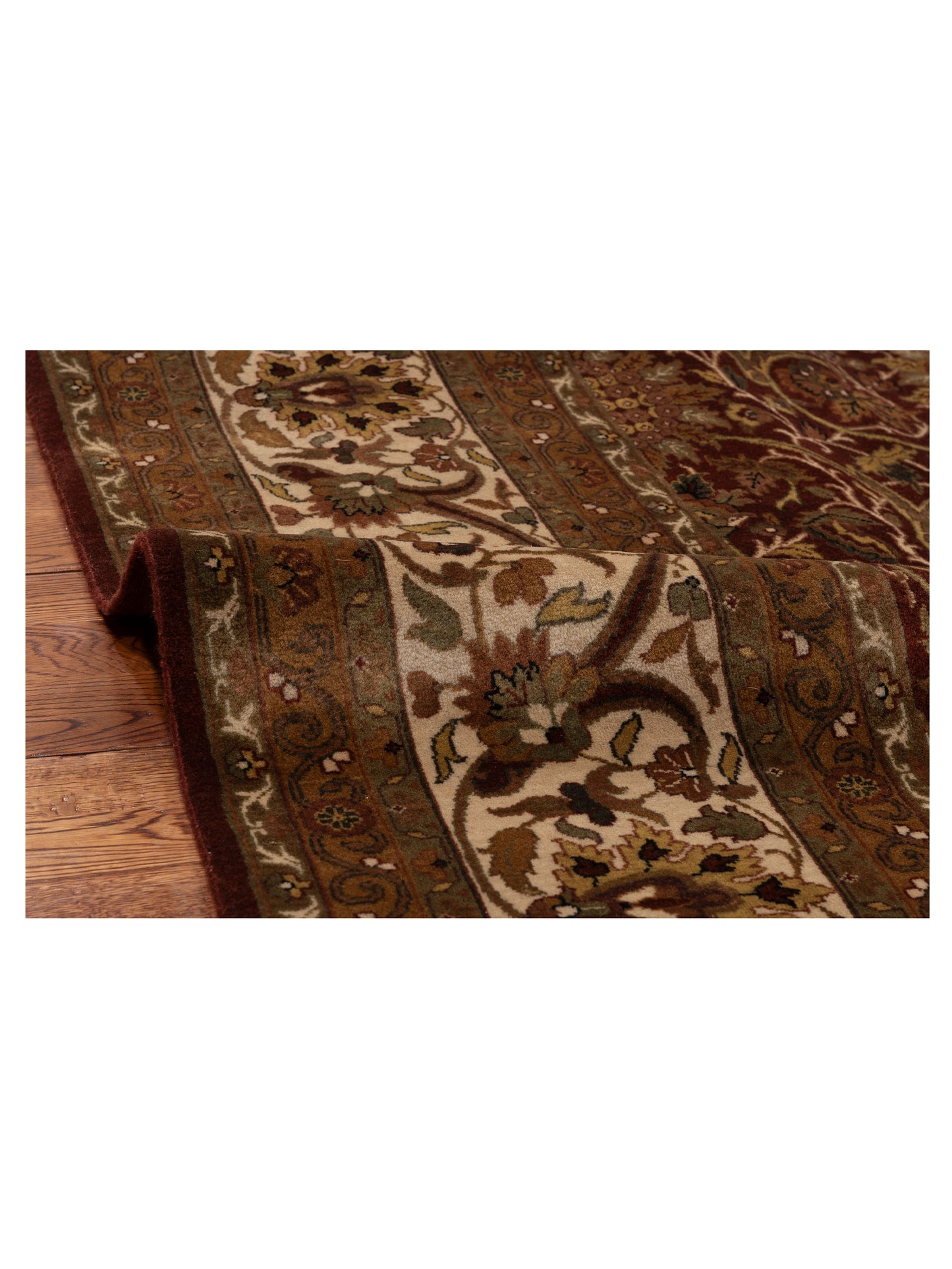 Empire 999159 Brown Ivory 7.11x9.8 Hand Knotted Rug