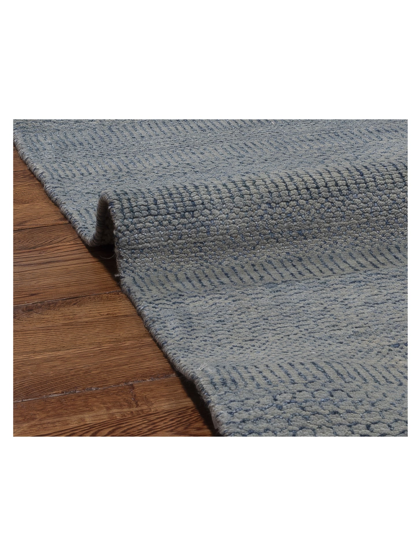 Aurore 999171 Blue Contemporary Hand Knotted Rug