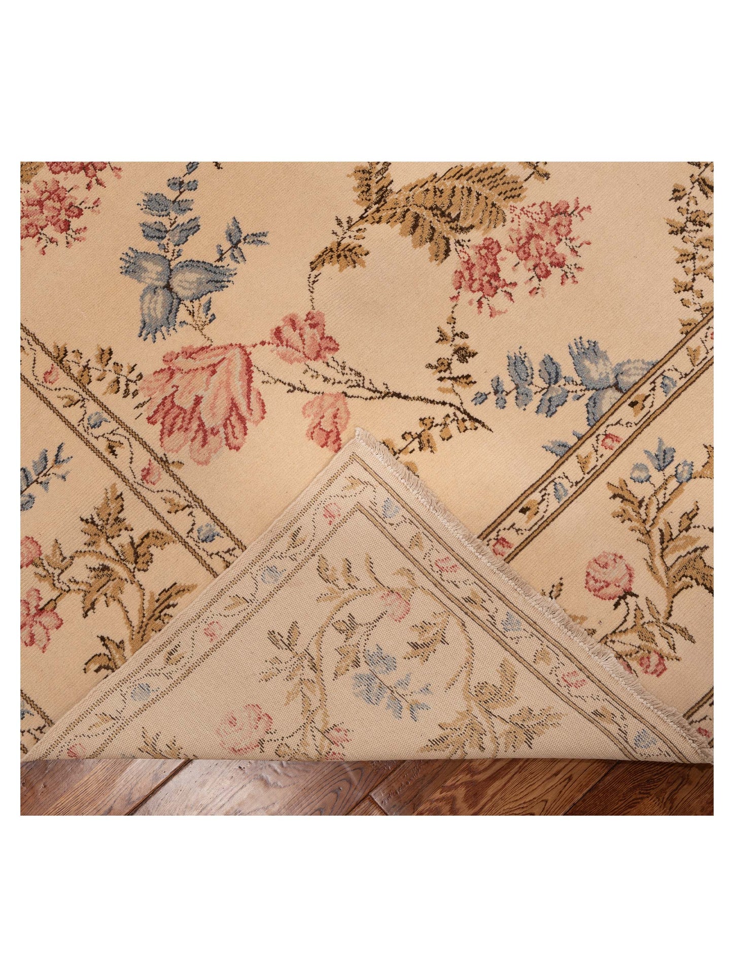 Bouquet 999922 Cream Cream 9.1x11.8 Hand Knotted Rug