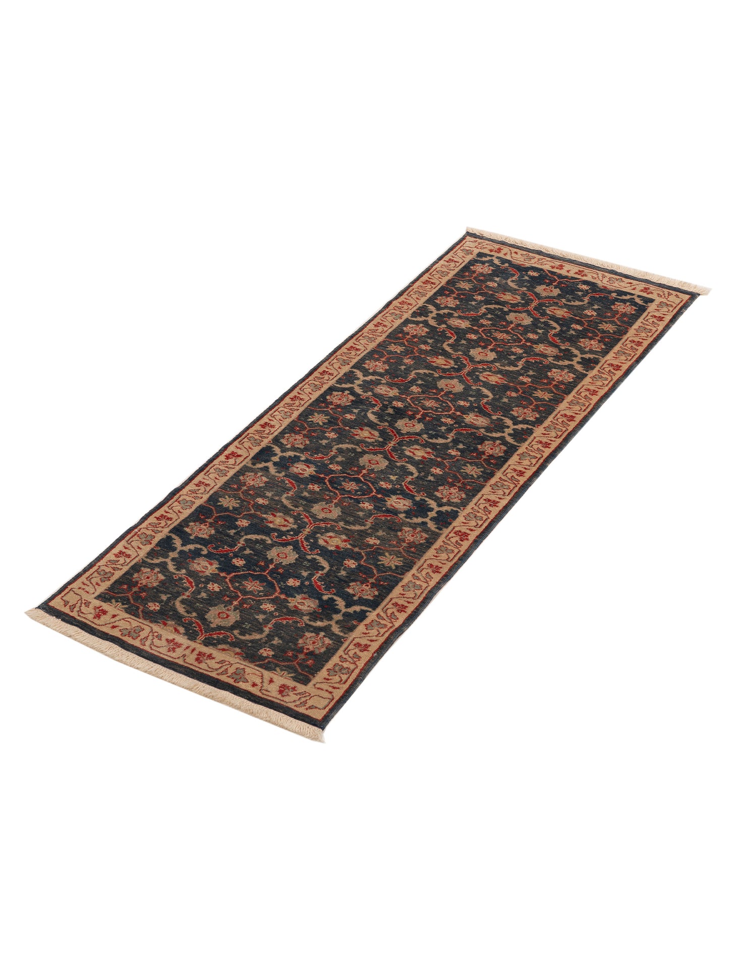 Antique Loom 999930 Blue Beige 2.7x6.10 Hand Knotted Rug