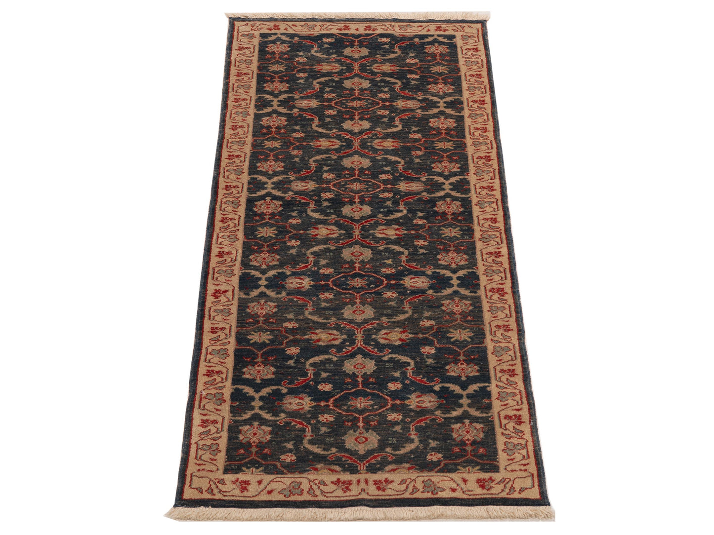 Antique Loom 999930 Blue Beige 2.7x6.10 Hand Knotted Rug