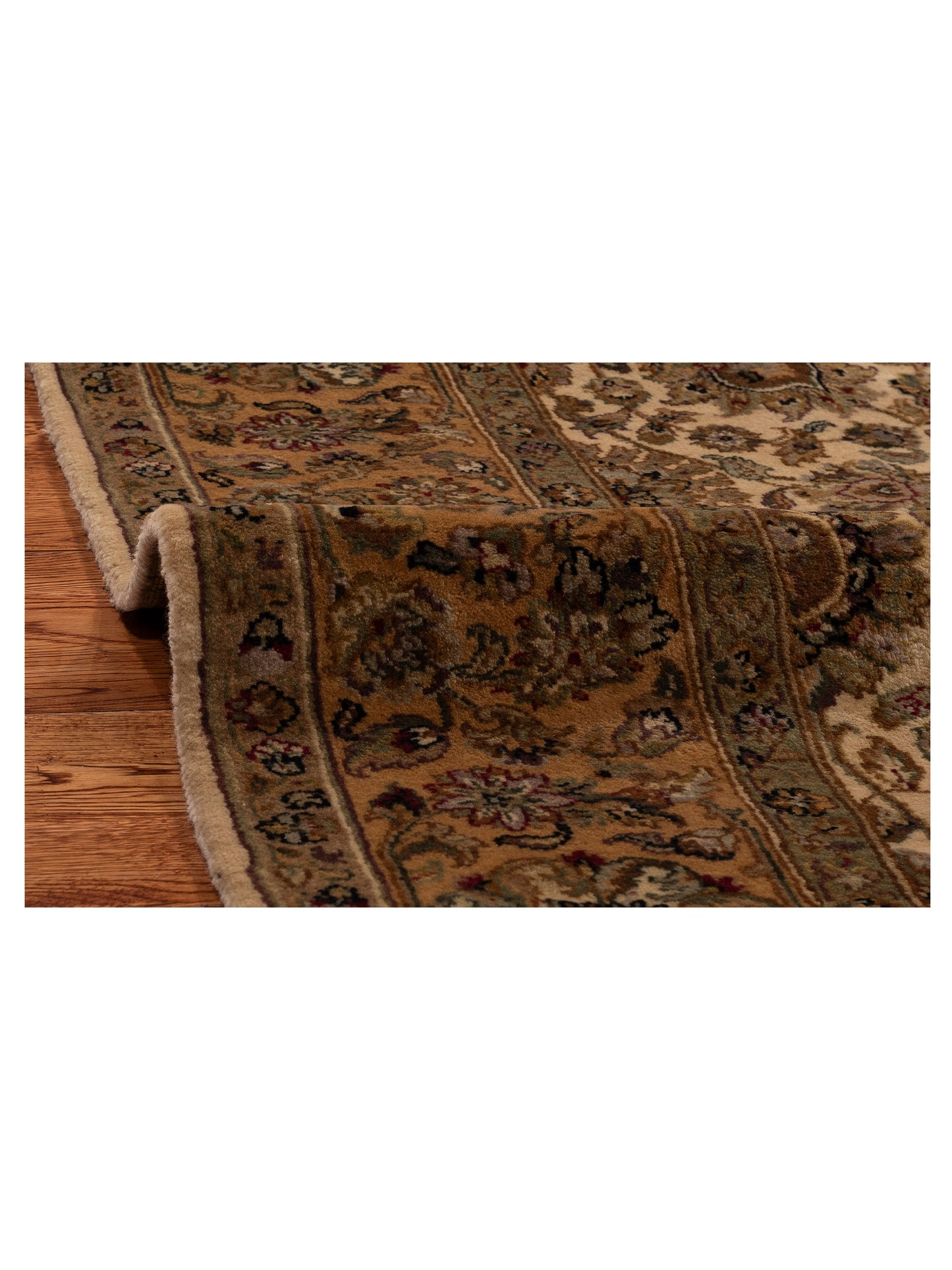 Crown 999931 Ivory Beige 6x9.1 Hand Knotted Rug