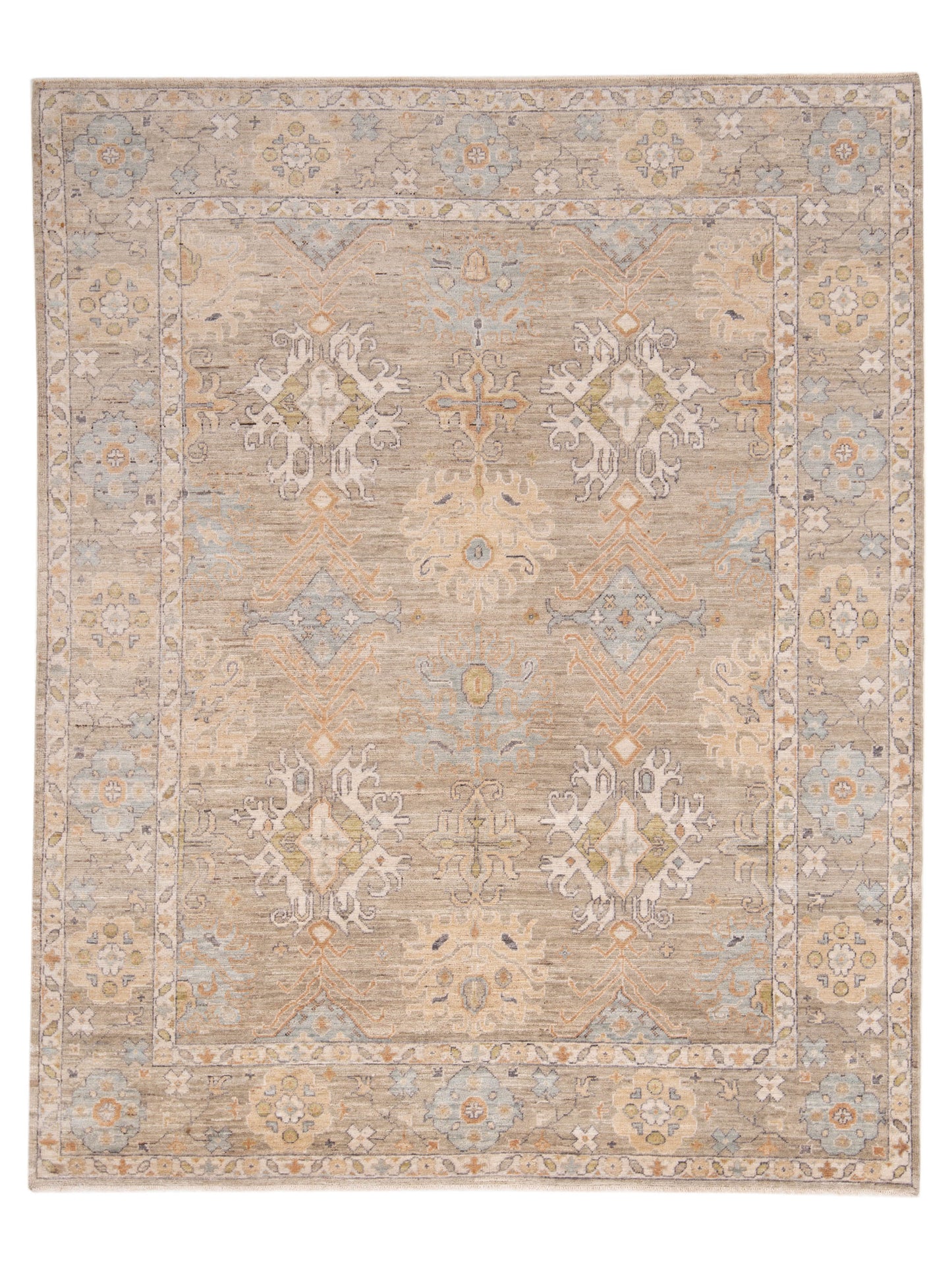 Rajpur Oushak Shah Light Gray Light Gray Traditional