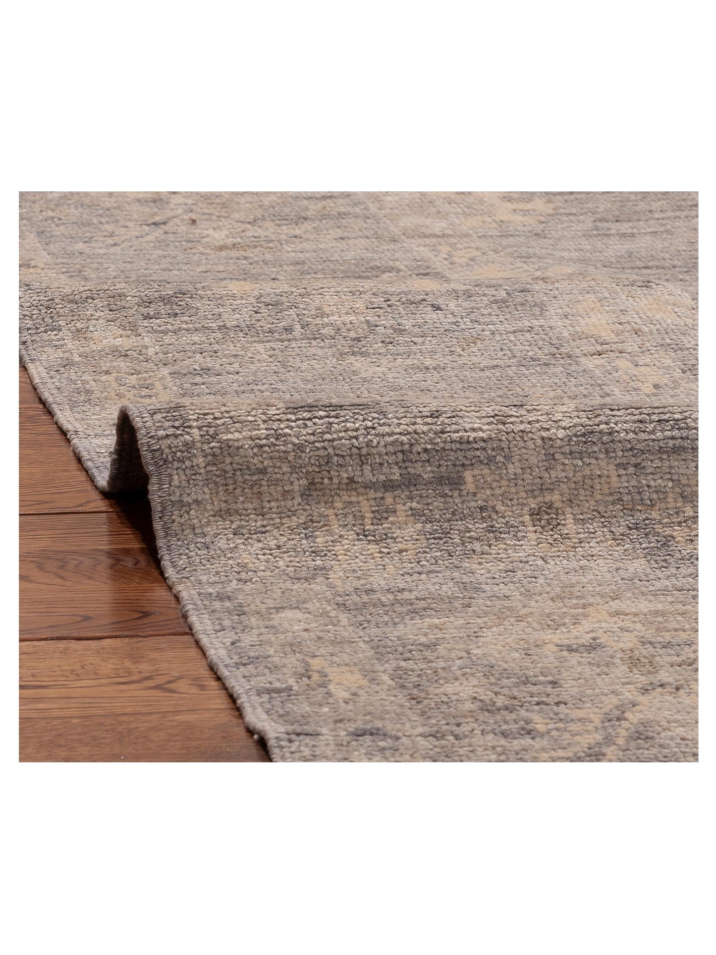 Angora Oushak 156041 Gray Gray 8.1x9.10 Hand Knotted Rug