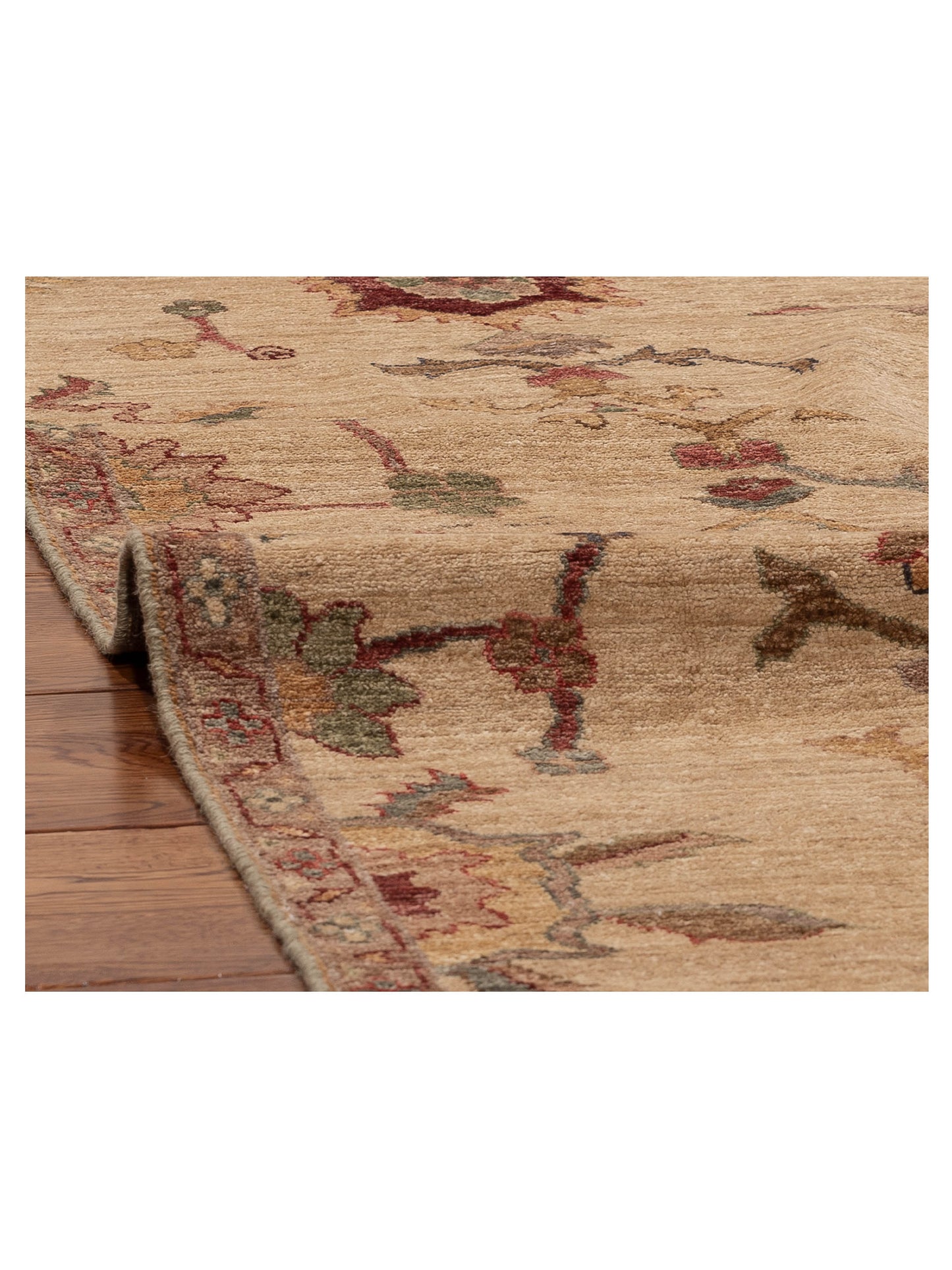 Elvan 156211 Ivory Ivory 5.9x7.11 Hand Knotted Rug