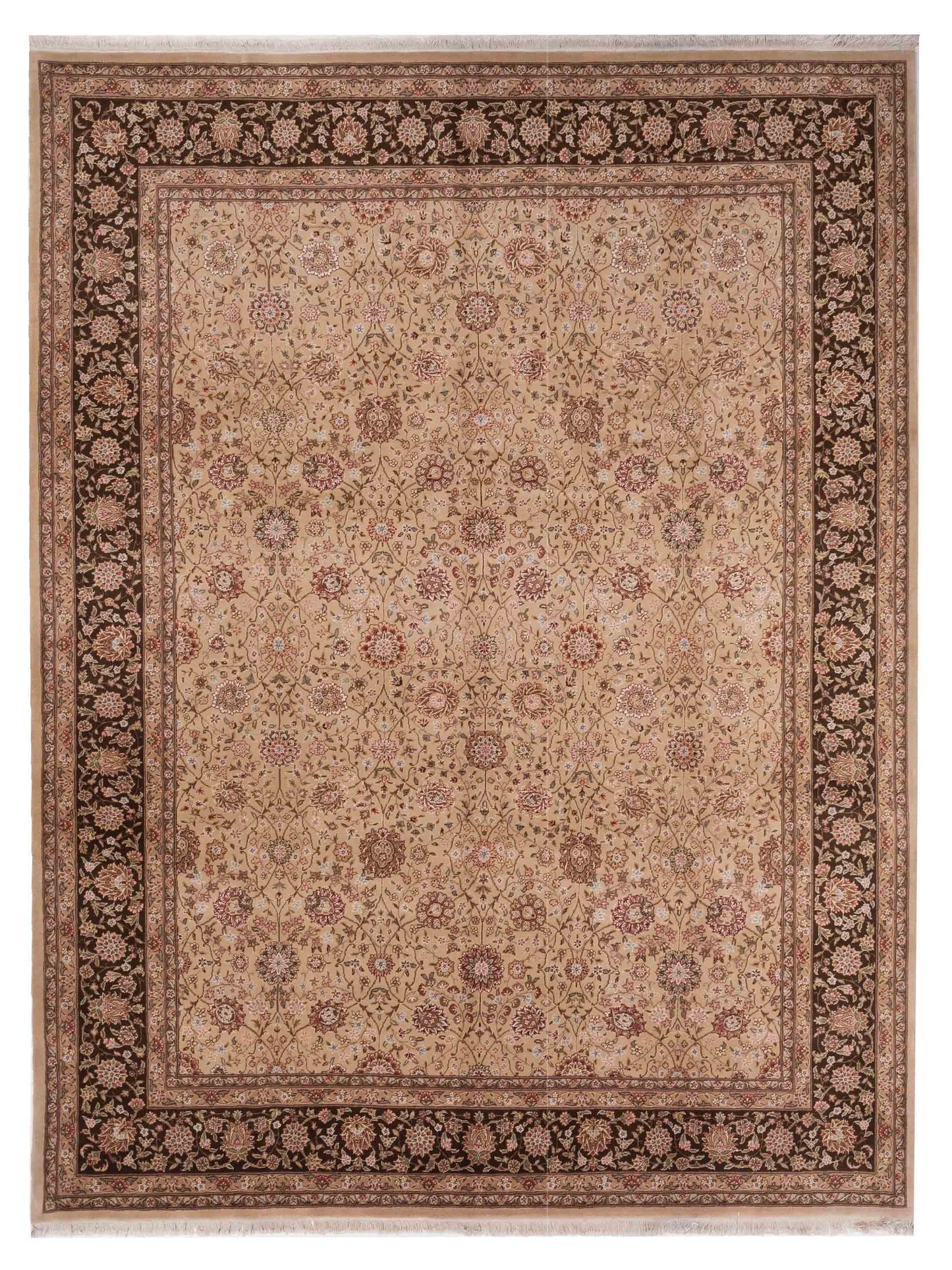 Pasha Magnolia Beige Brown Traditional