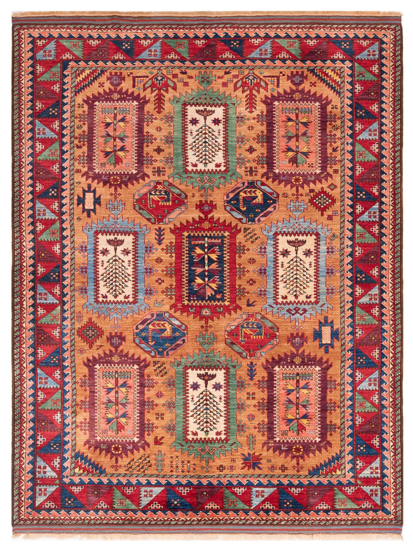 Pasha Sultan Orange Multi Traditional