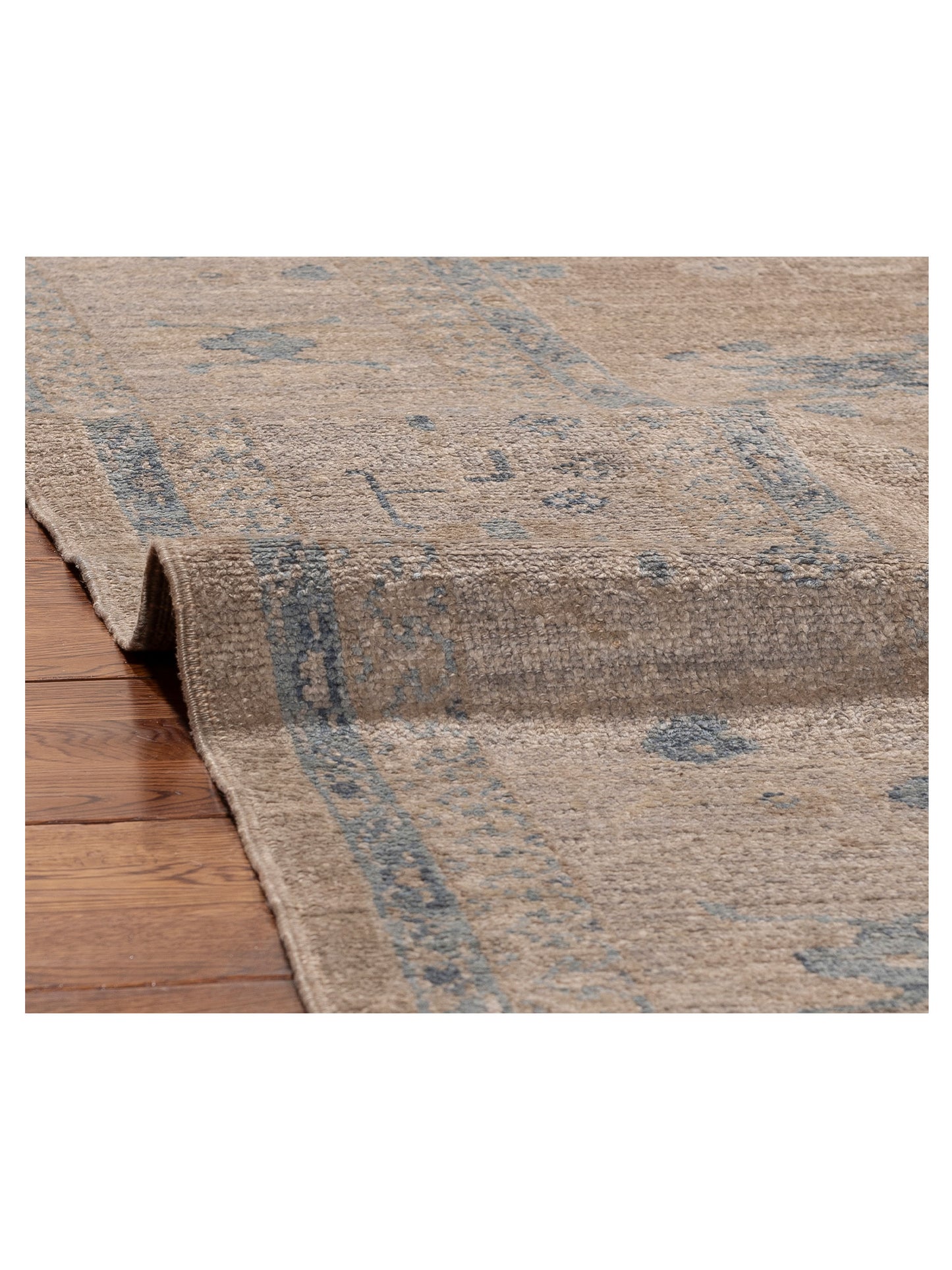 Angora Oushak 130193 Gray Gray 9x11.10 Hand Knotted Rug