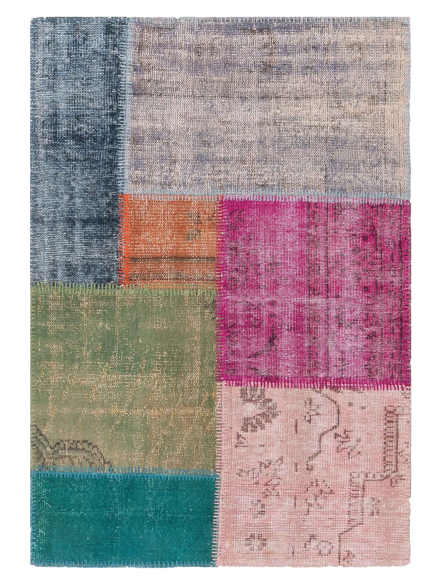 Pasha Turkish Vestige Patchwork Multi Contemporary