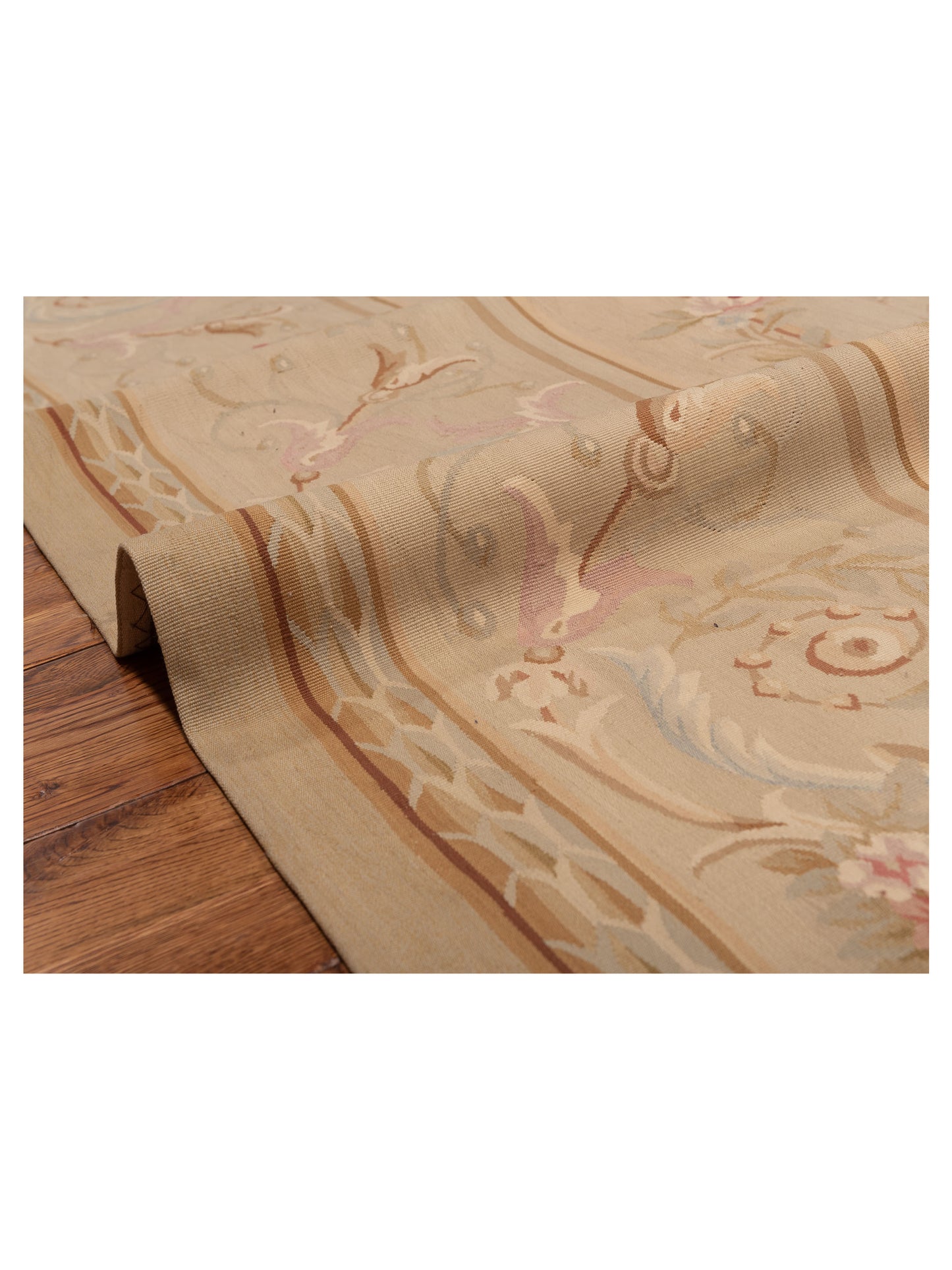 Abusson 77778 Cream Cream 7.9x9.11 Hand Knotted Rug