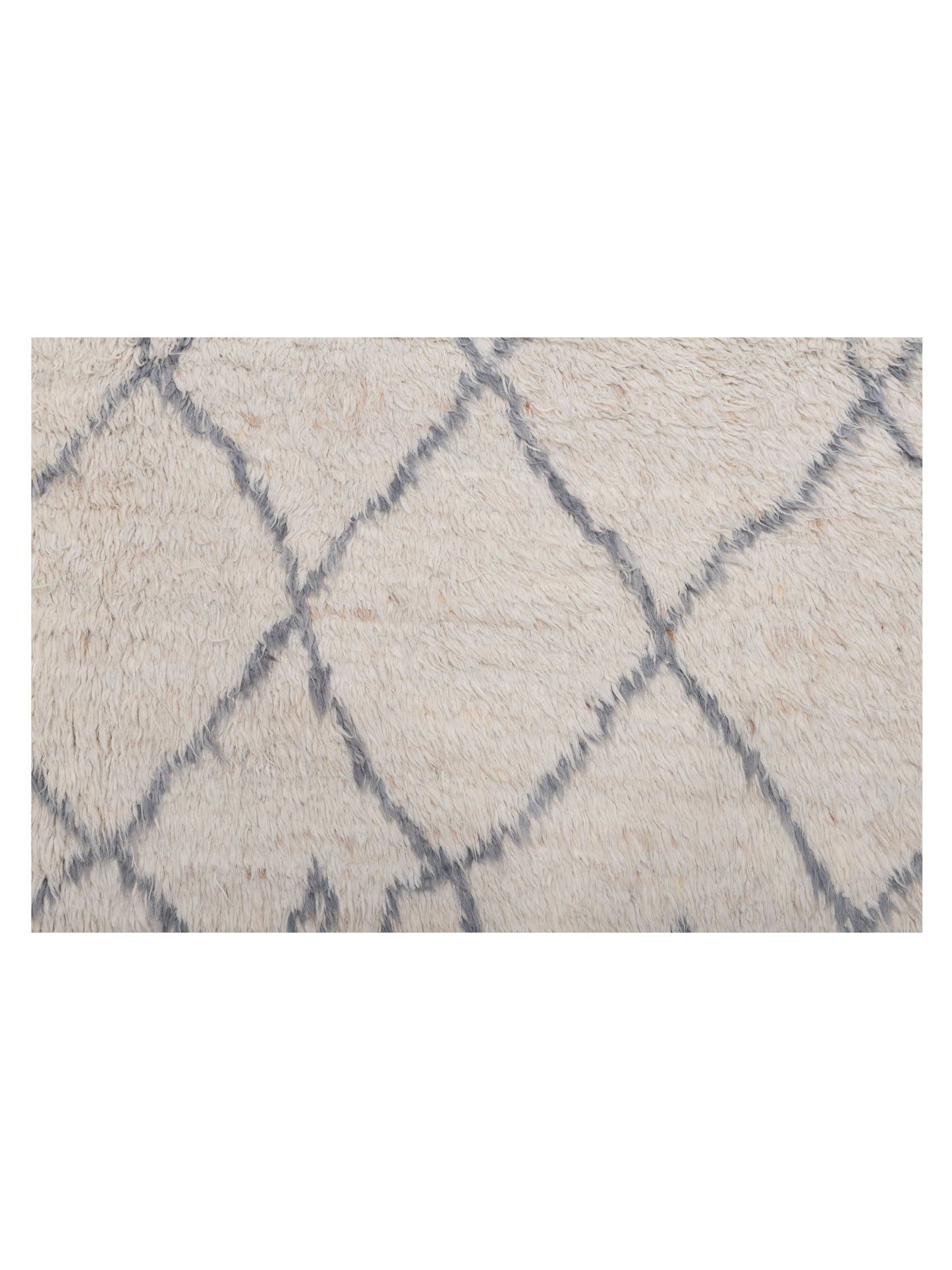 Berber Aspendos Ivory Gray 8.5x10.1 Hand Knotted Rug