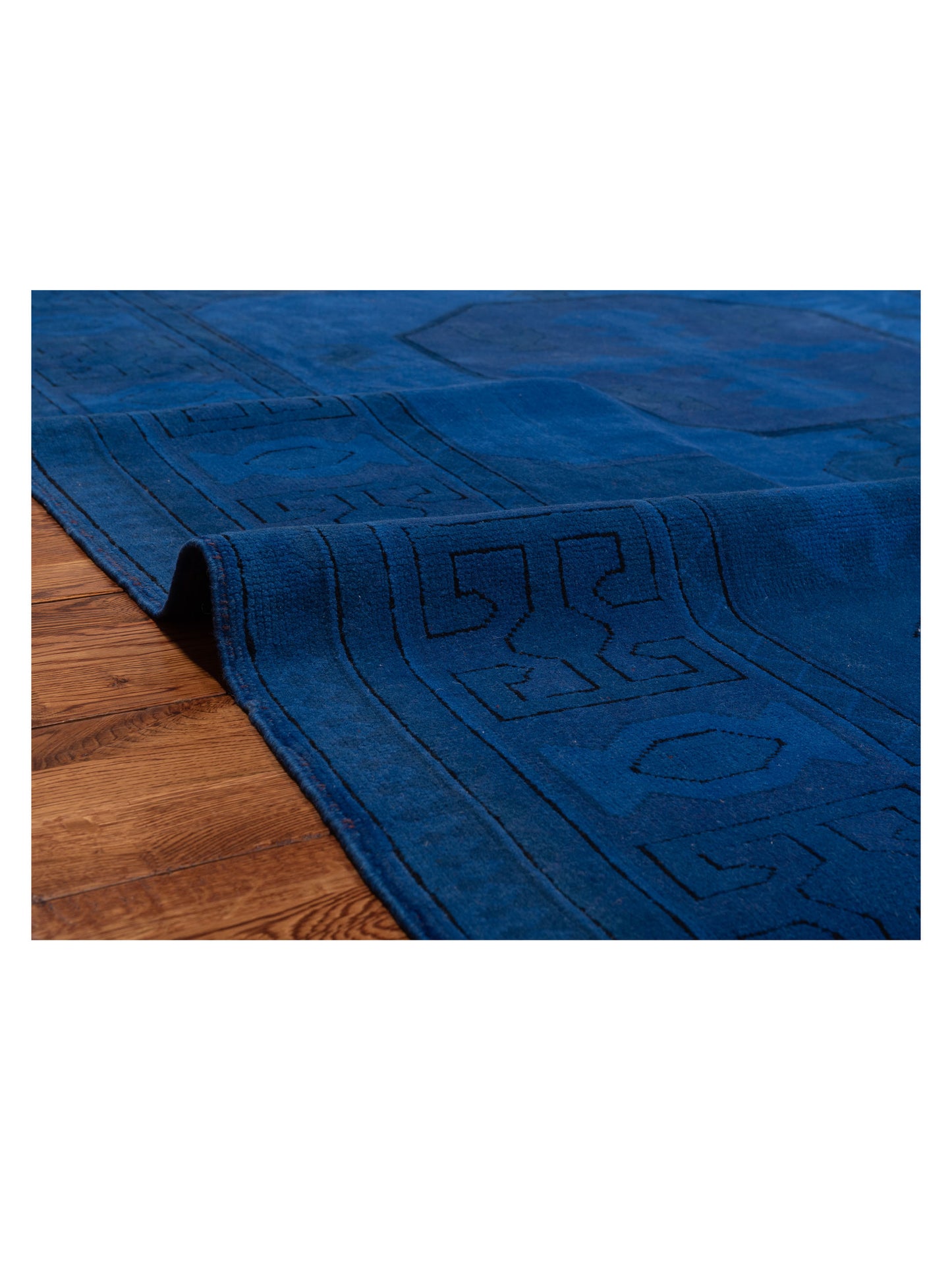 Vintage 109864 Indigo 7.2x9.10 Hand Knotted Rug