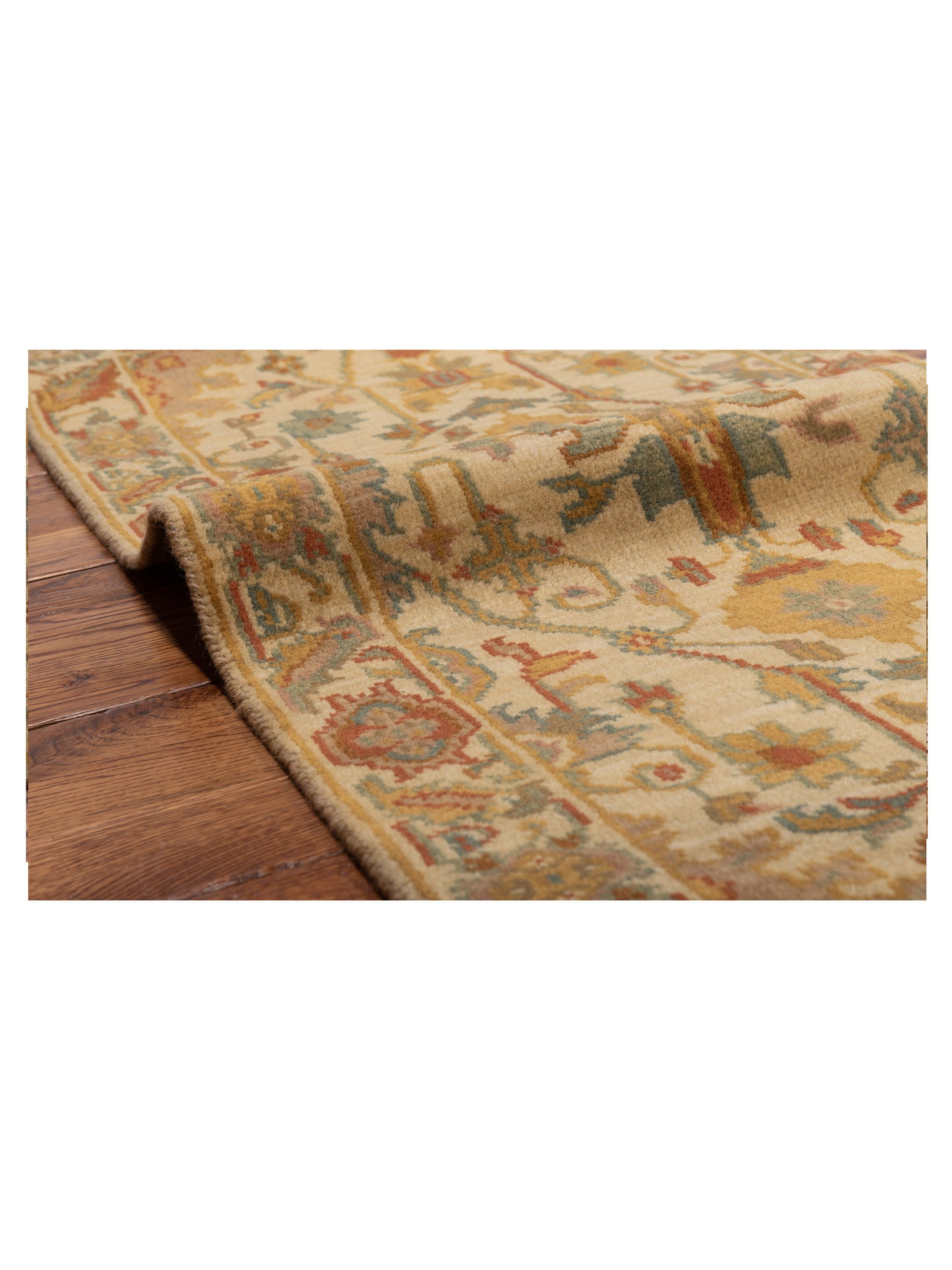 Lilac 103175 Beige Beige 2x4 Hand Knotted Rug