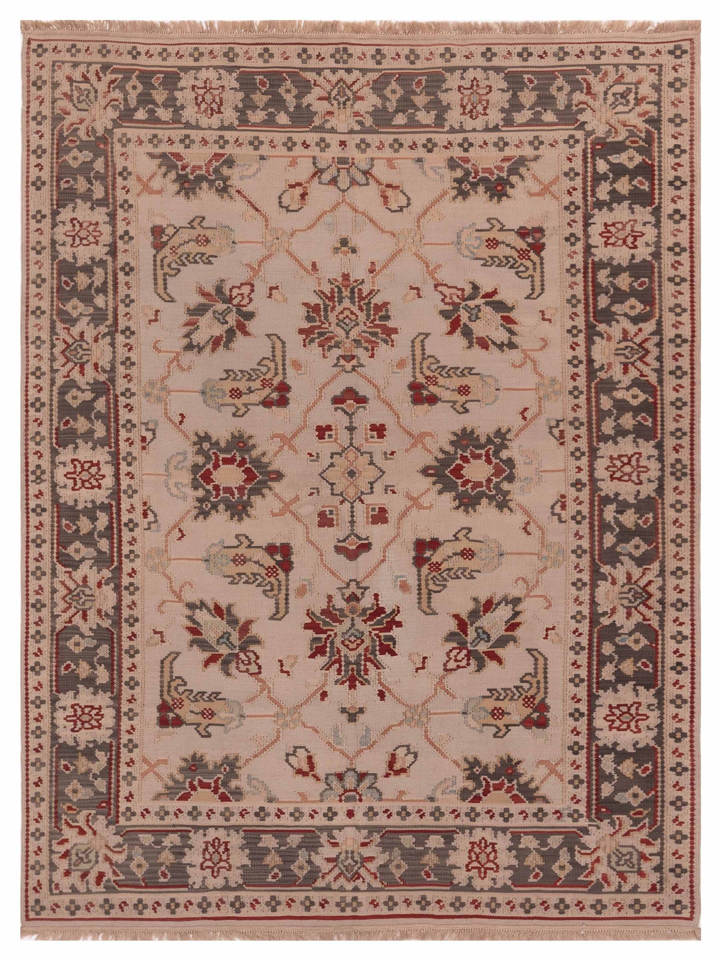 Pasha Transilvanian Kilim Beige Brown Traditional