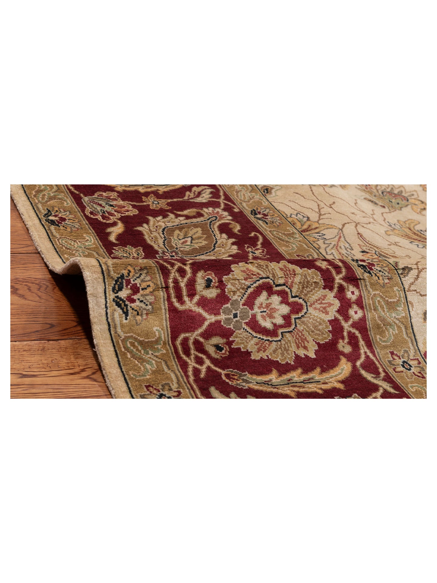 Imperial Silk 153486 Ivory Ivory 8x10 Hand Knotted Rug