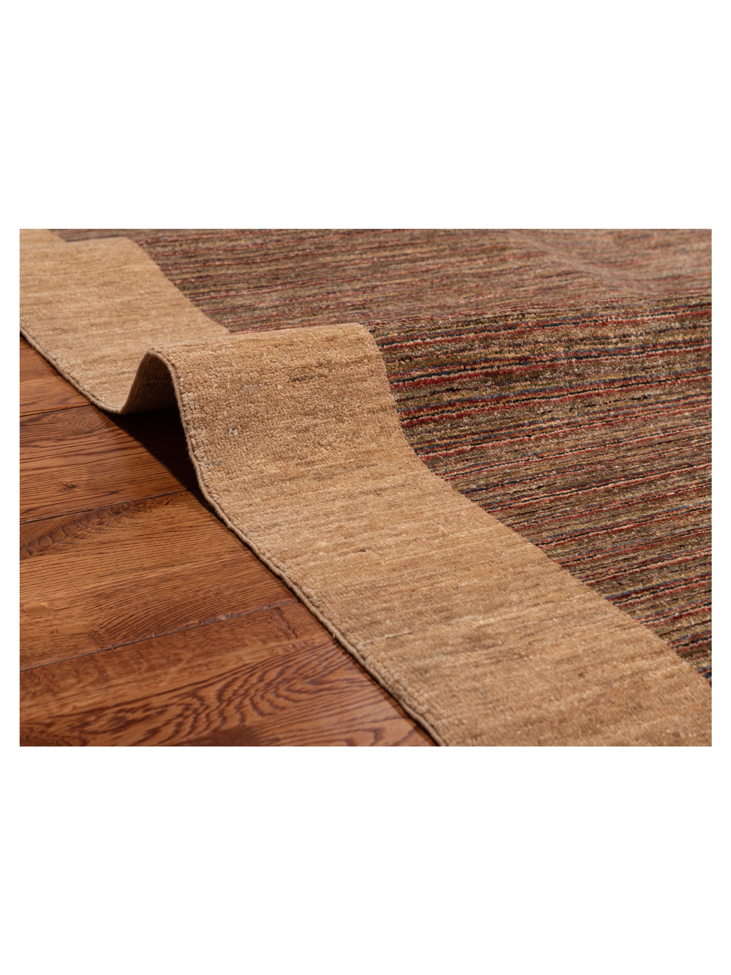 Gabbeh 92407 Brown Beige 5.10x8.4 Hand Knotted Rug