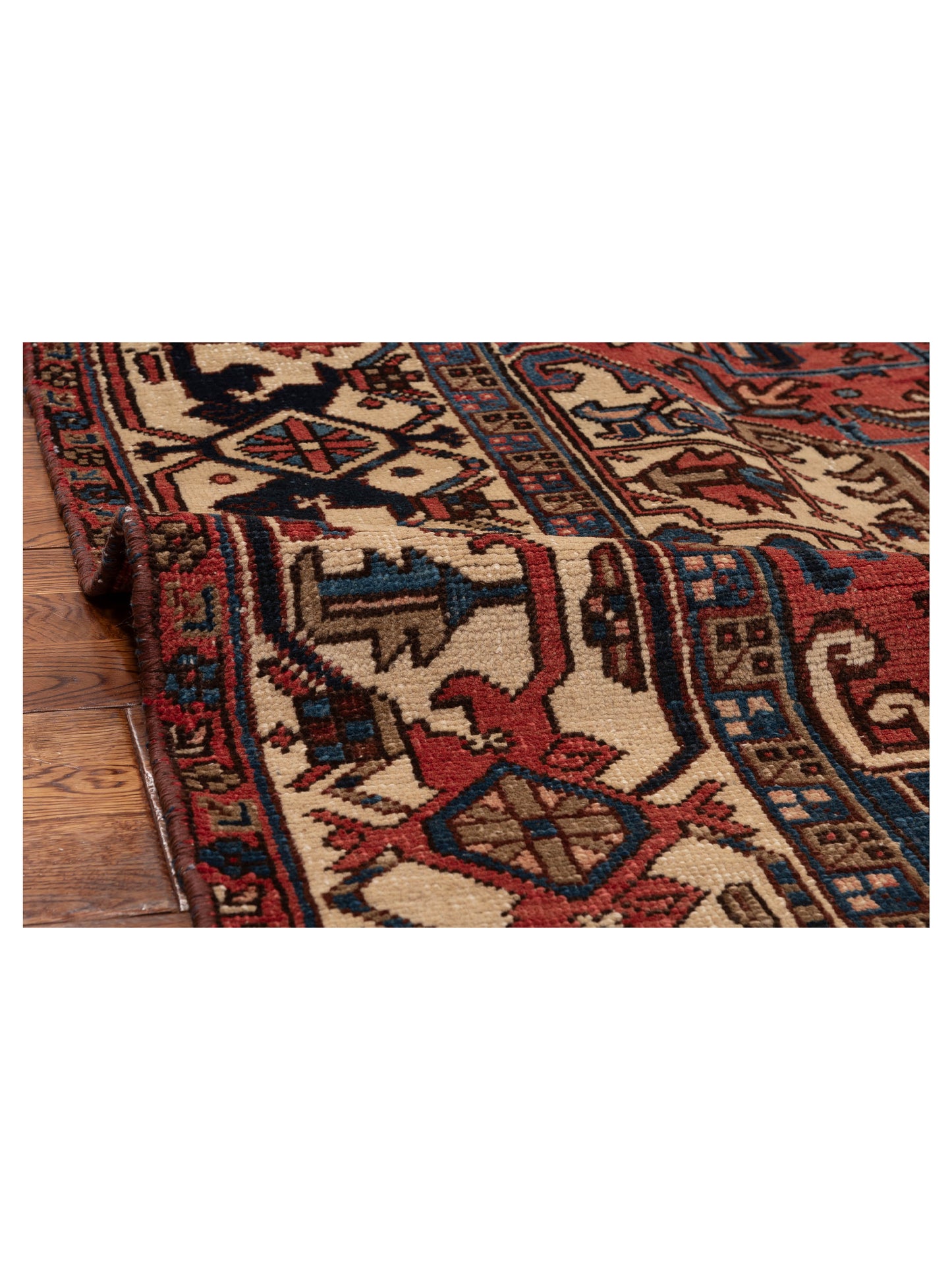 Antique Heirloom 81233 Red Ivory 8.8x10.3 Hand Knotted Rug
